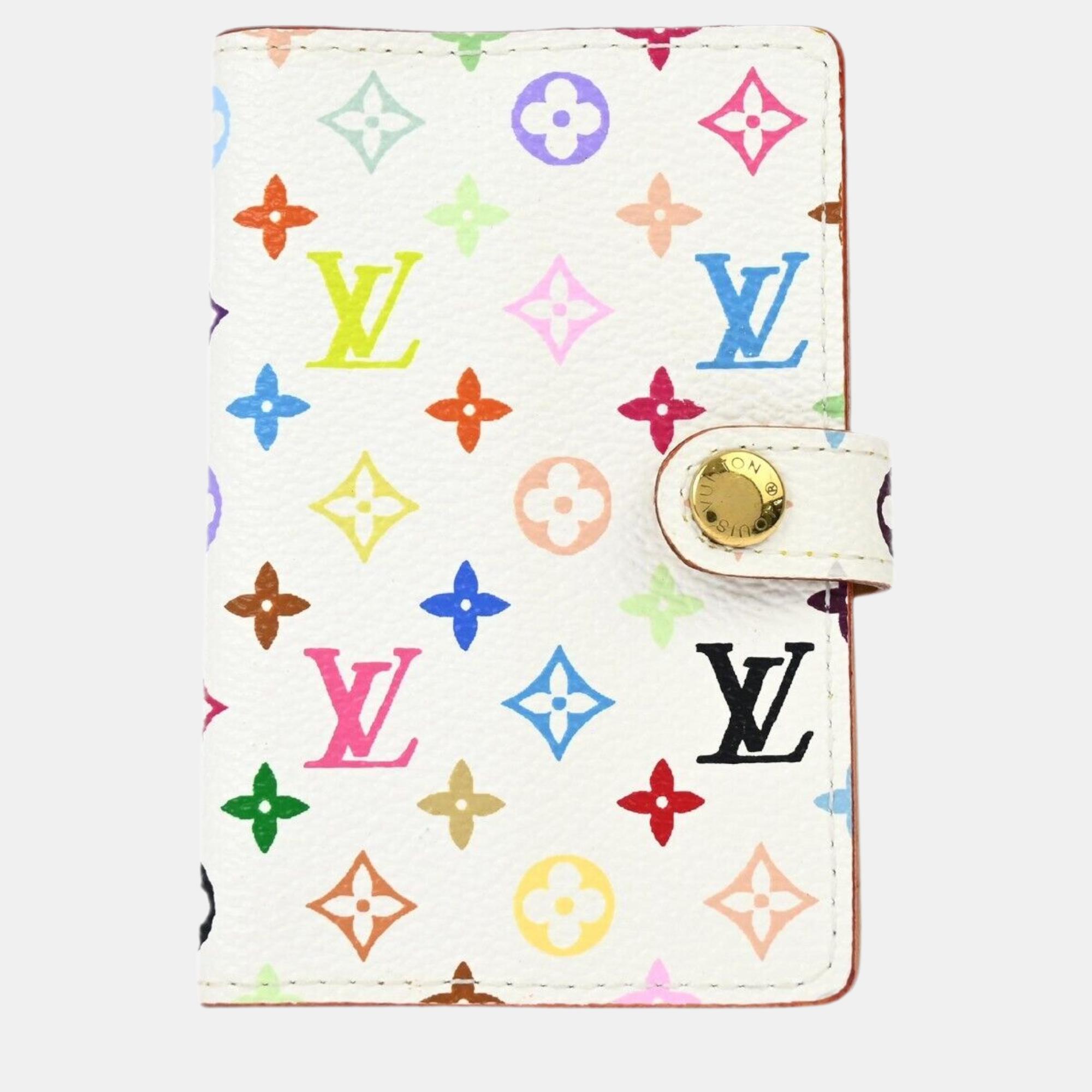 

Louis Vuitton Carnet Deval Mini Agenda Notebook Cover, White