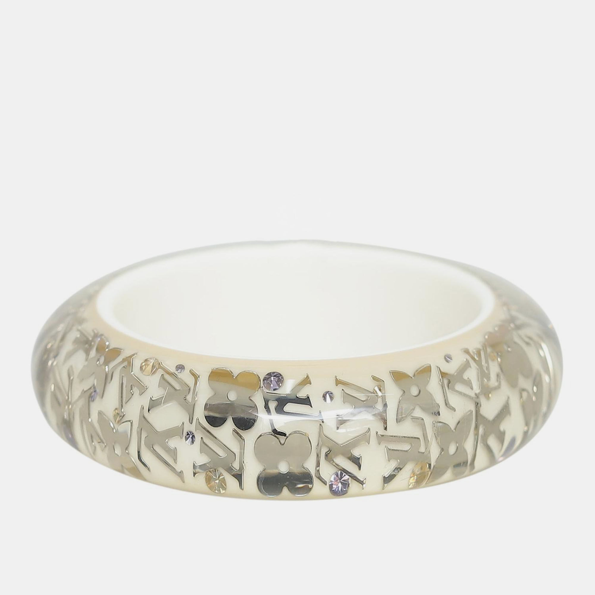 Pre-owned Louis Vuitton Acrylic And Resin Bangle S