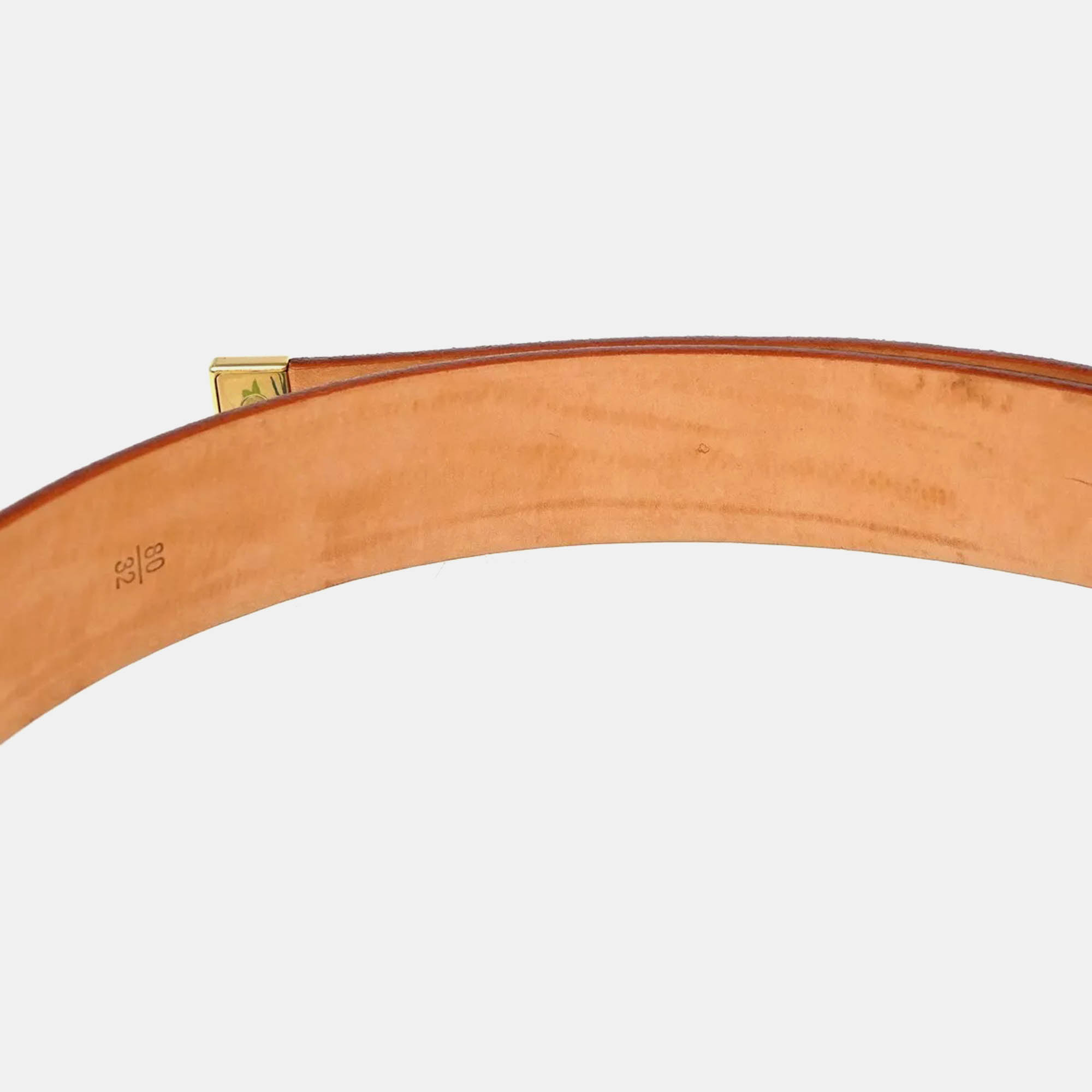 Louis Vuitton White Multicolor Canvas Belt 