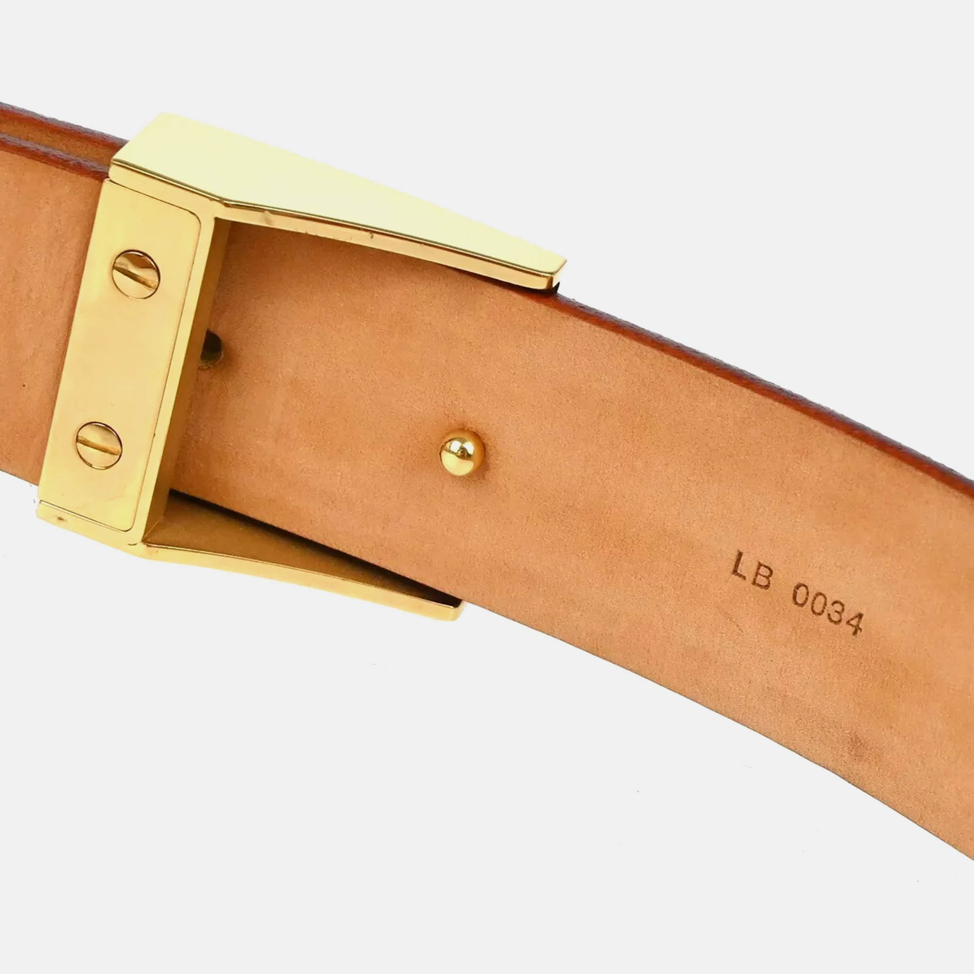 Louis Vuitton White Multicolor Canvas Belt 