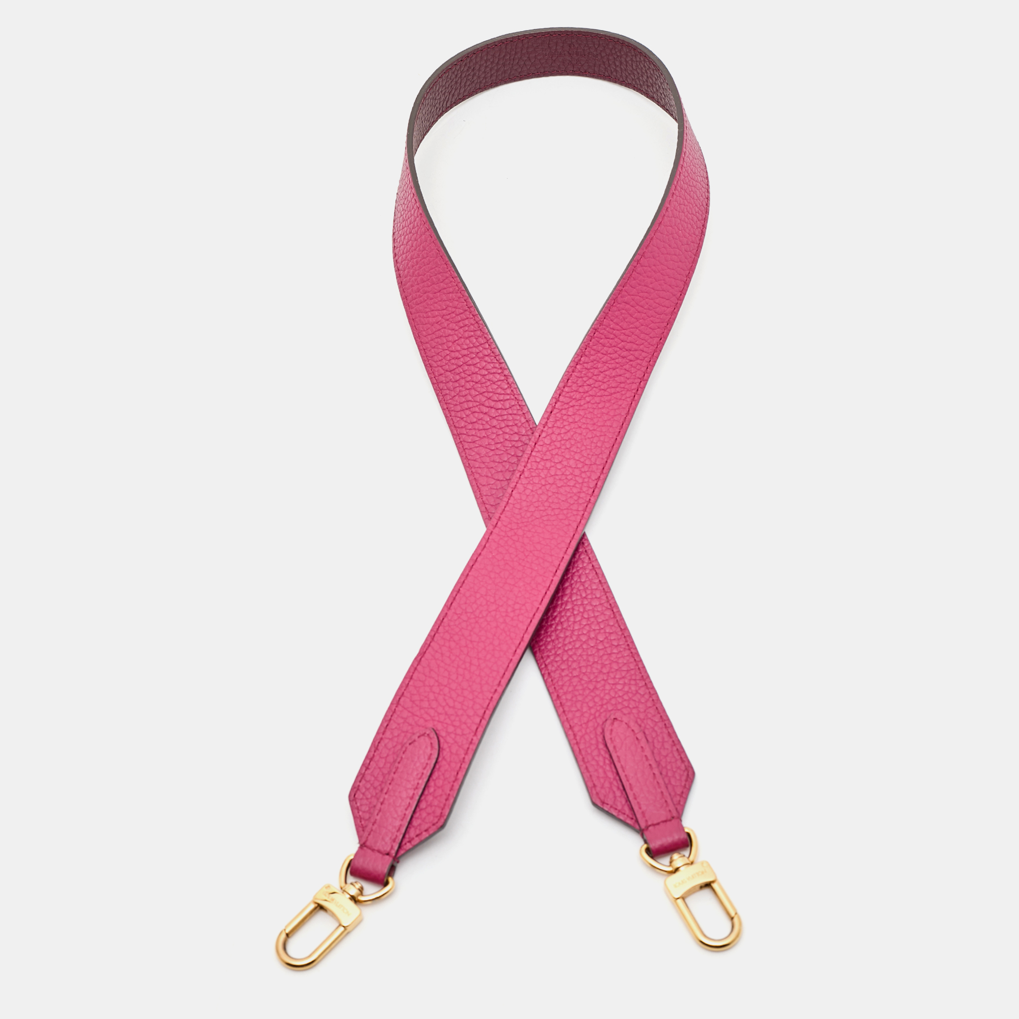 

Louis Vuitton Pink/Burgundy Leather Shoulder Bag Strap