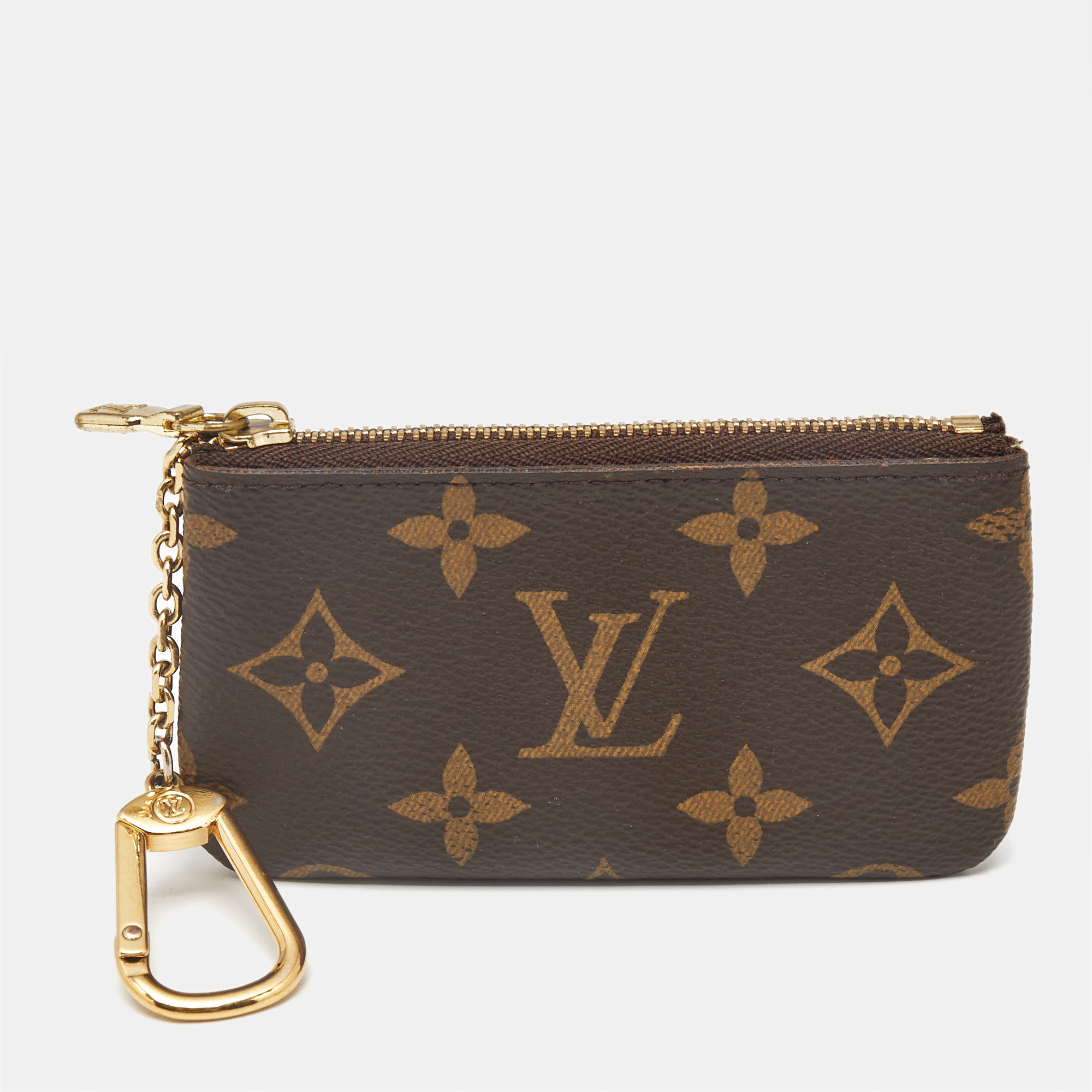 

Louis Vuitton Monogram Canvas Key Pouch, Brown