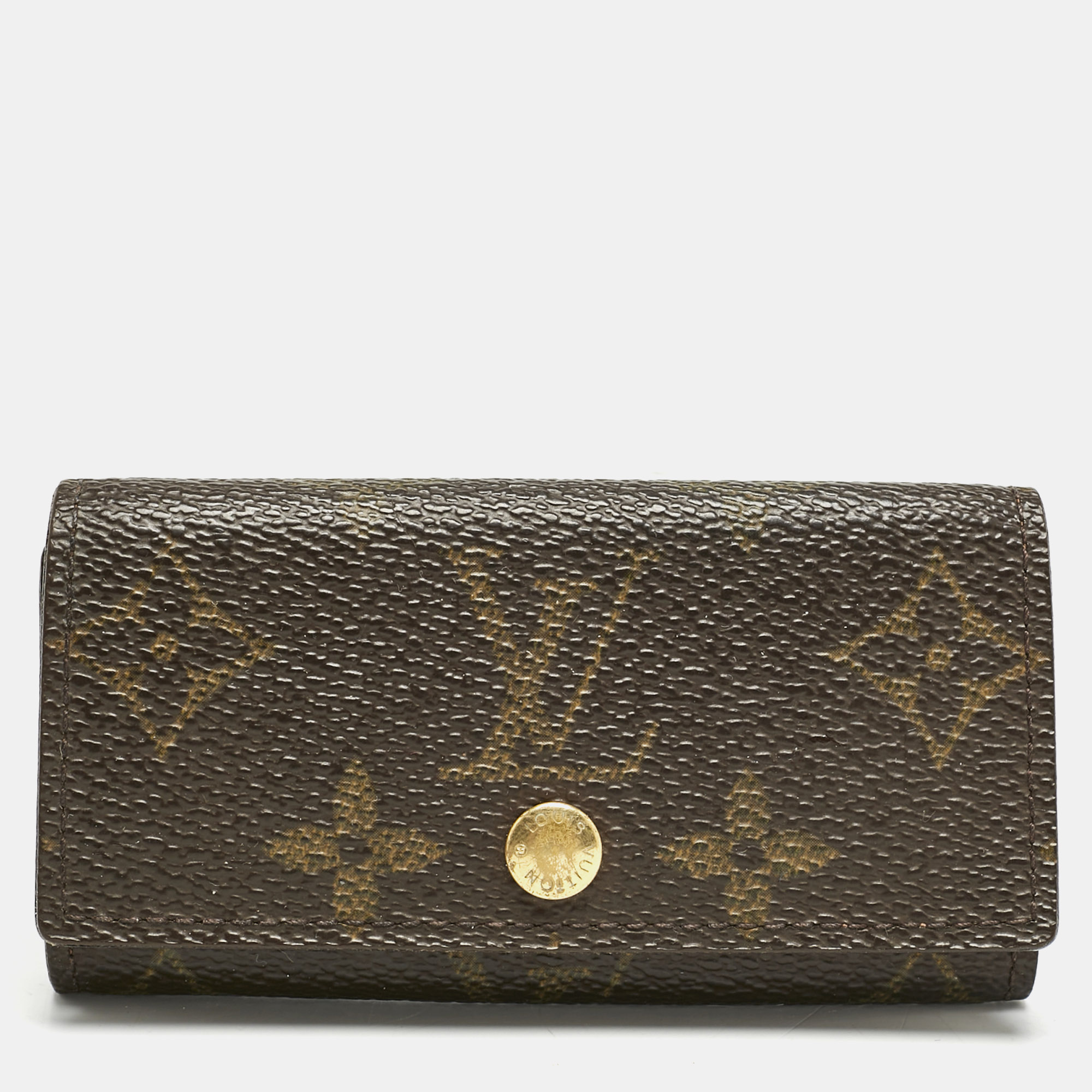 

Louis Vuitton Monogram Canvas 4 Key Holder, Brown
