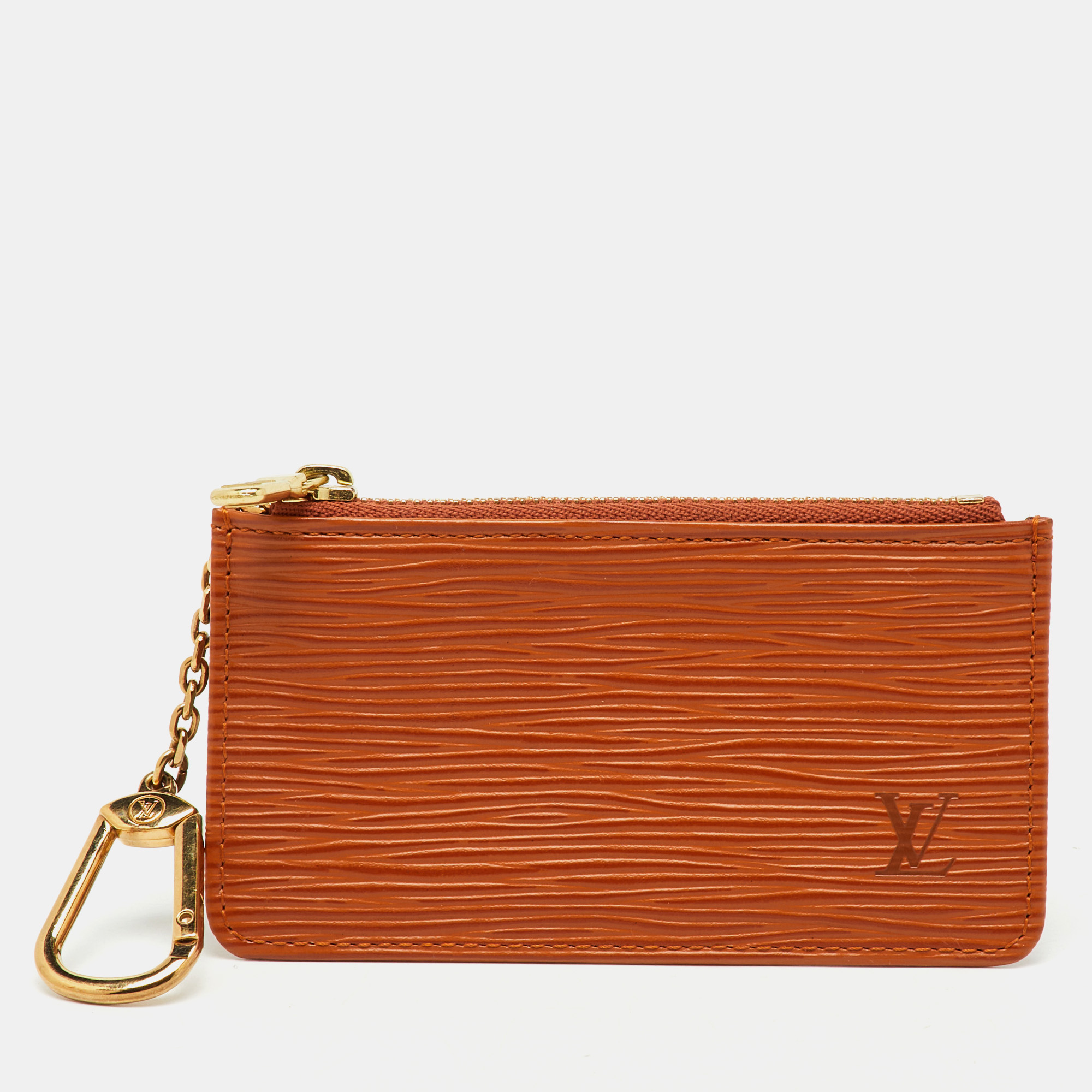 

Louis Vuitton Cipango Gold Epi Leather Key Pouch, Brown
