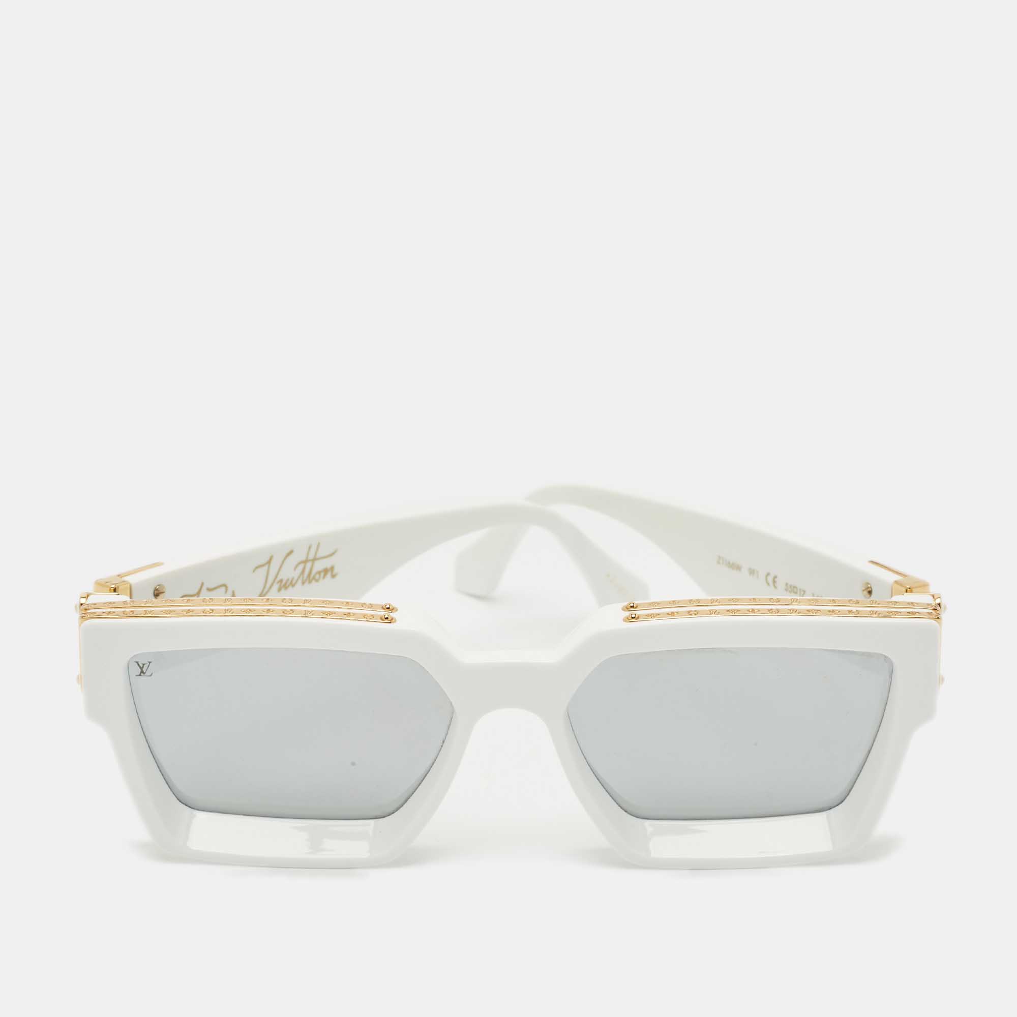 

Louis Vuitton White Mirrored Z1166W 1.1 Millionaires Sunglasses