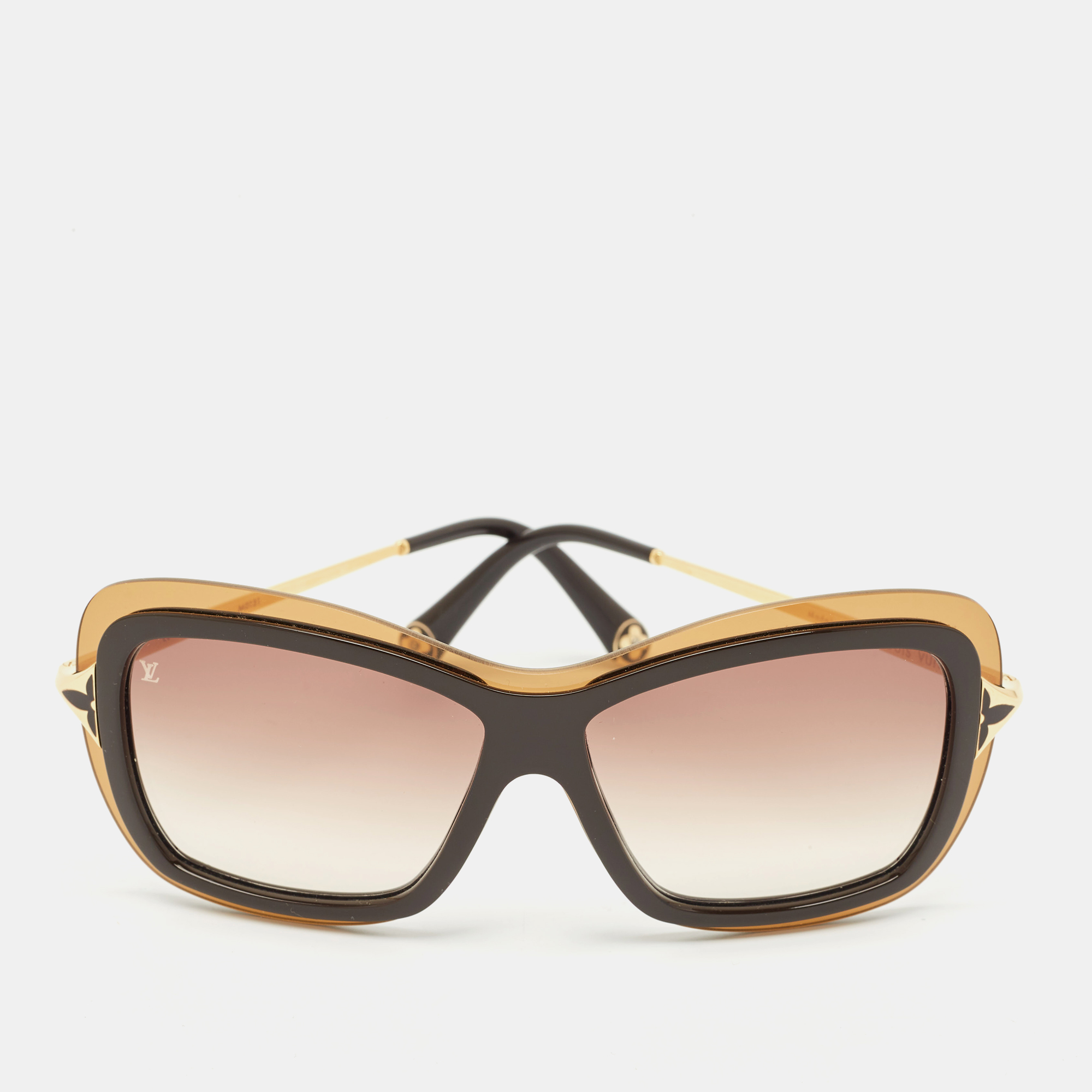 

Louis Vuitton Brown Gradient Z0323W Poppy Square Sunglasses