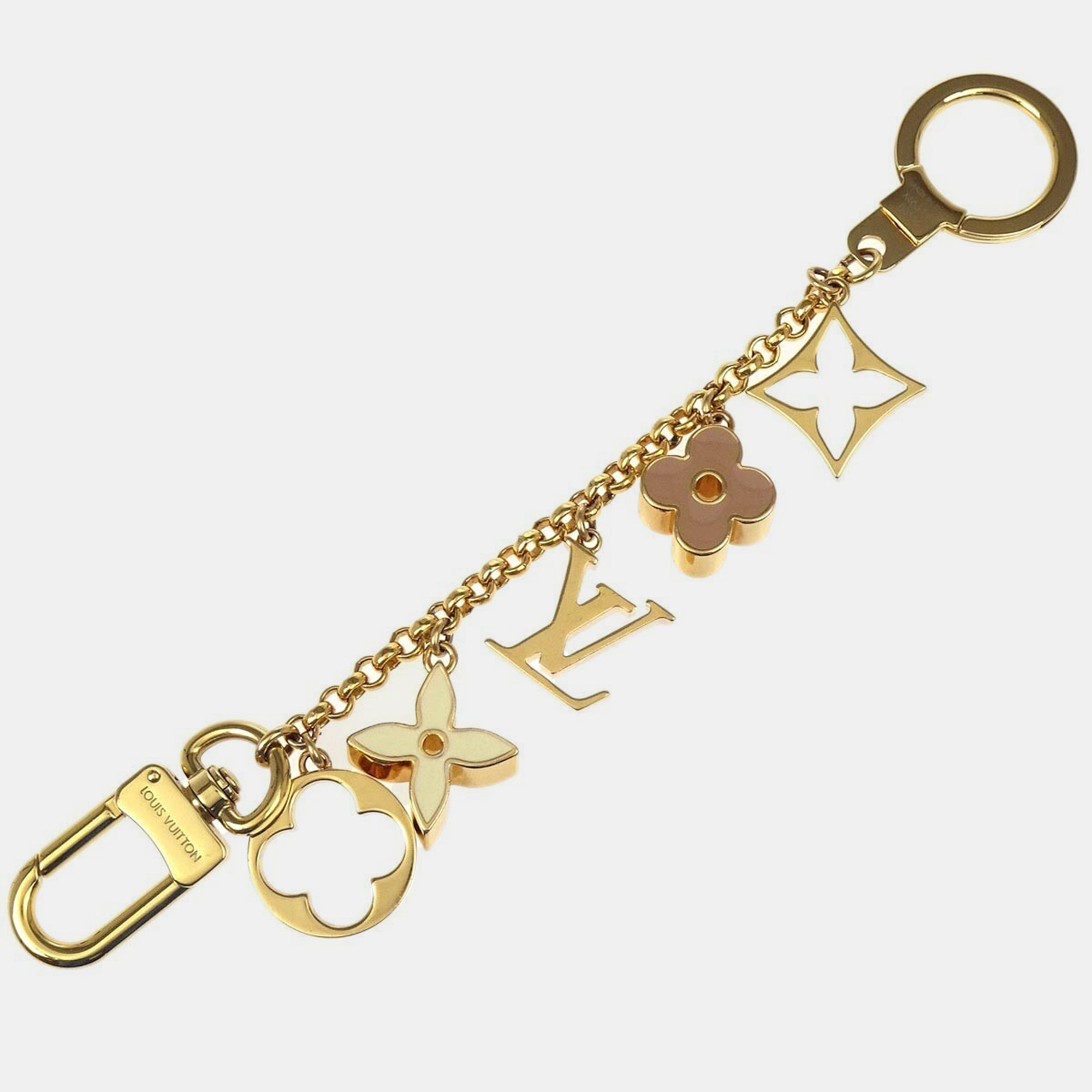 

Louis Vuitton Fleur De Monogram Chain Gold Plated Bag Charm