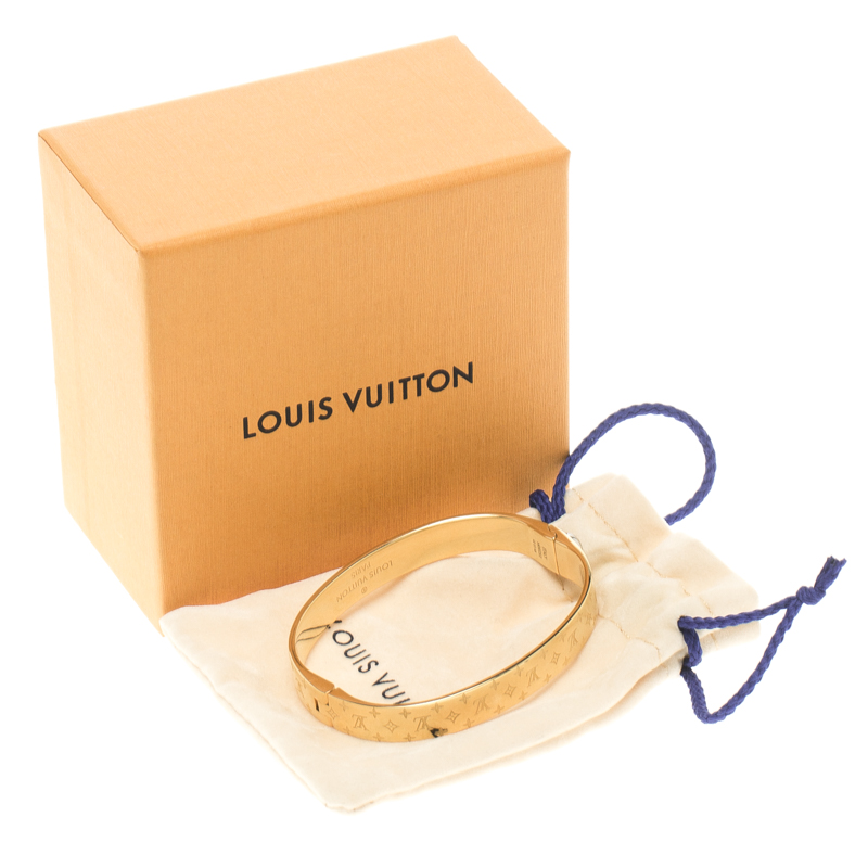 Louis Vuitton Nanogram Cuff Material: Metal Condition: 9 Comes With: dust  bag,box,original receipt,paper bag Size: Medium Lafayette Price:…
