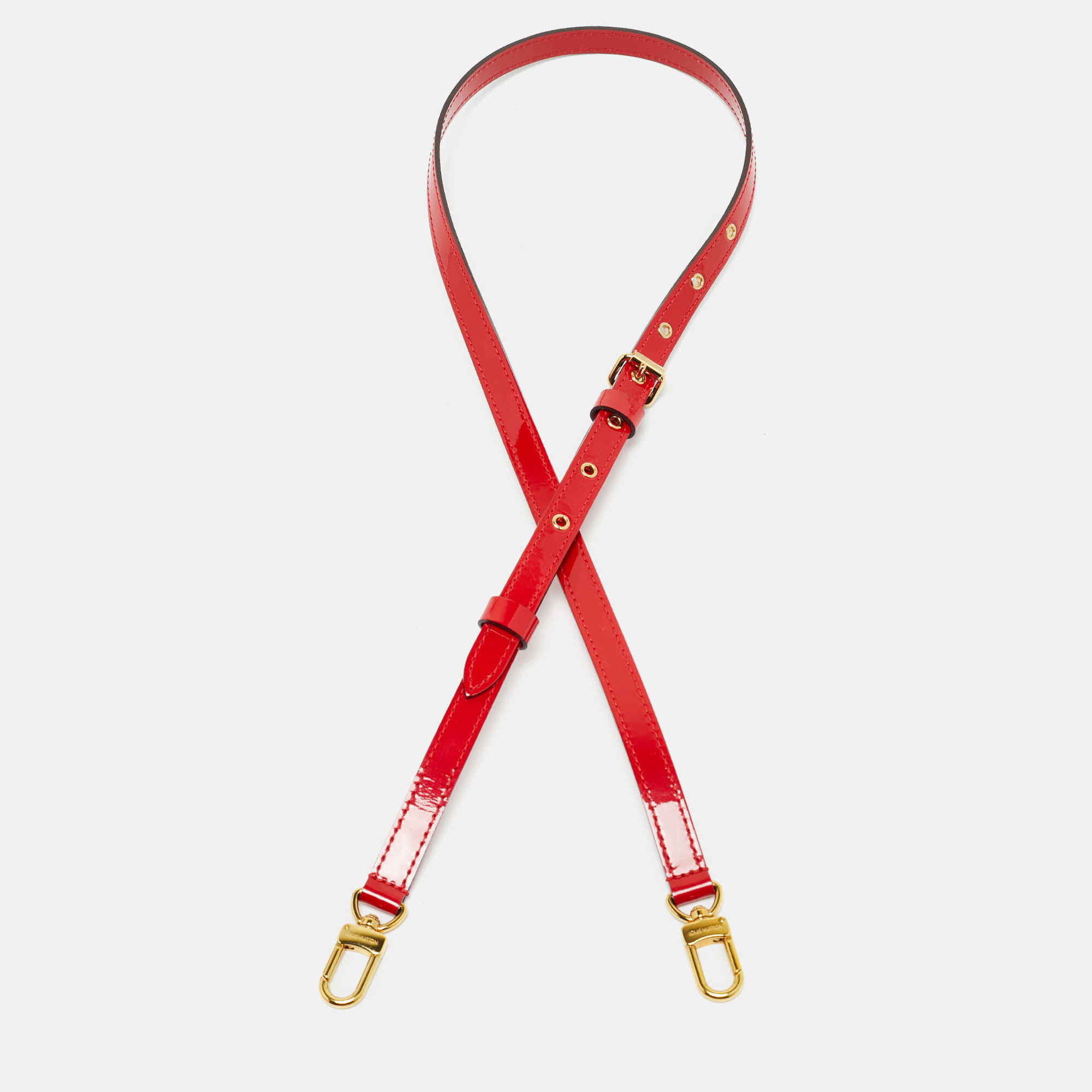 

Louis Vuitton Cerise Patent Leather Adjustable Shoulder Bag Strap, Red