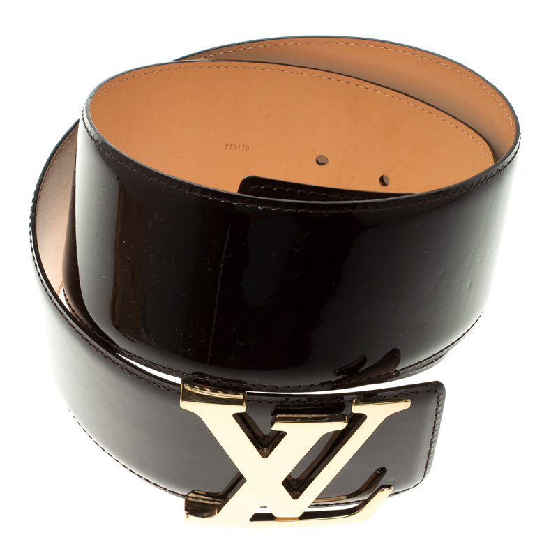 Louis Vuitton Amarante Vernis Initiales Belt 75cm Louis Vuitton