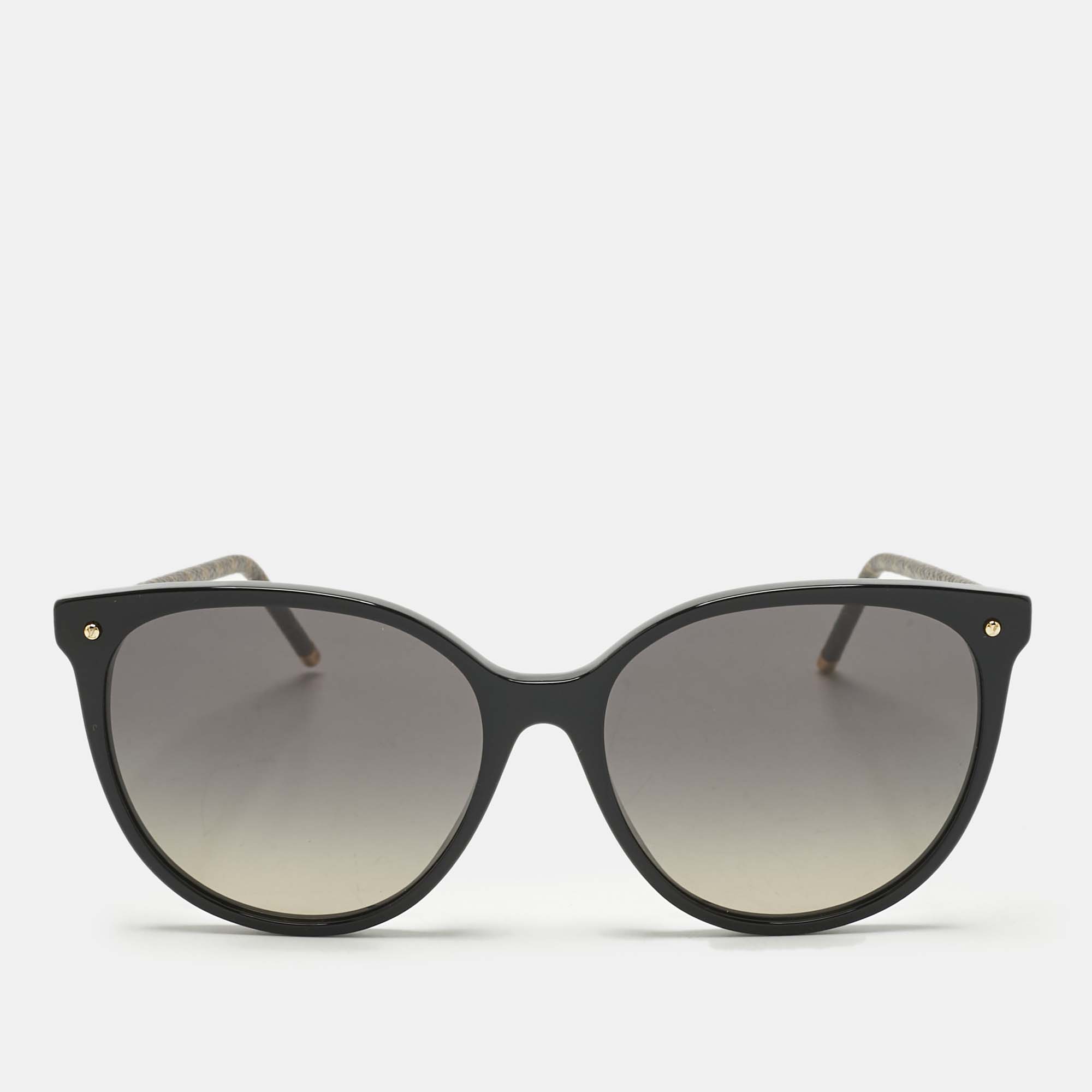 Pre-owned Louis Vuitton Black Gradient Monogram Lv First Round Sunglasses
