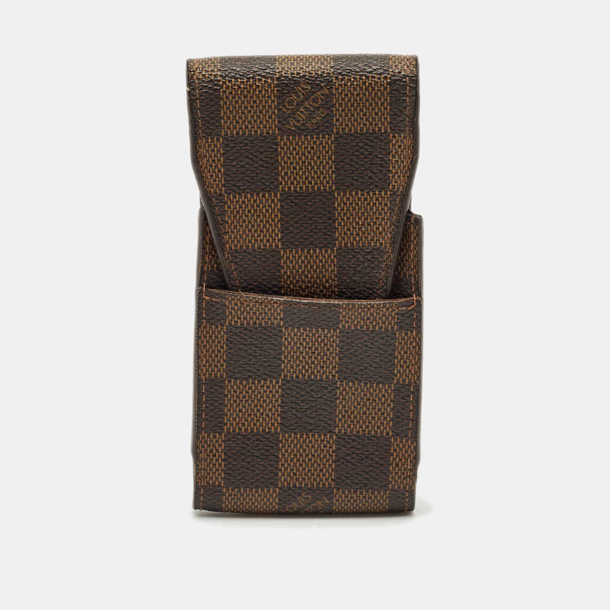 

Louis Vuitton Damier Ebene Canvas Cigarette Case, Brown