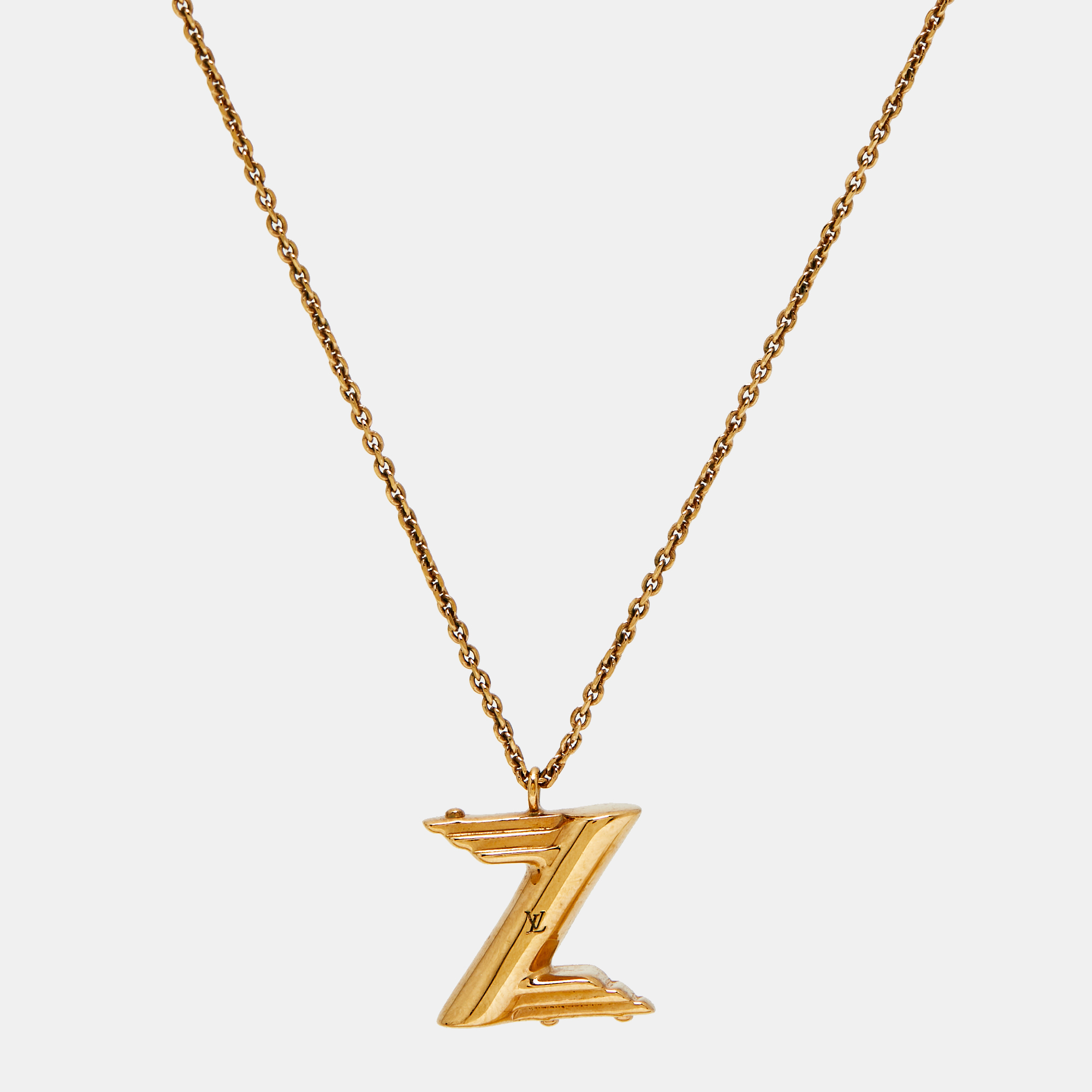

Louis Vuitton LV & Me Letter Z Gold Tone Necklace