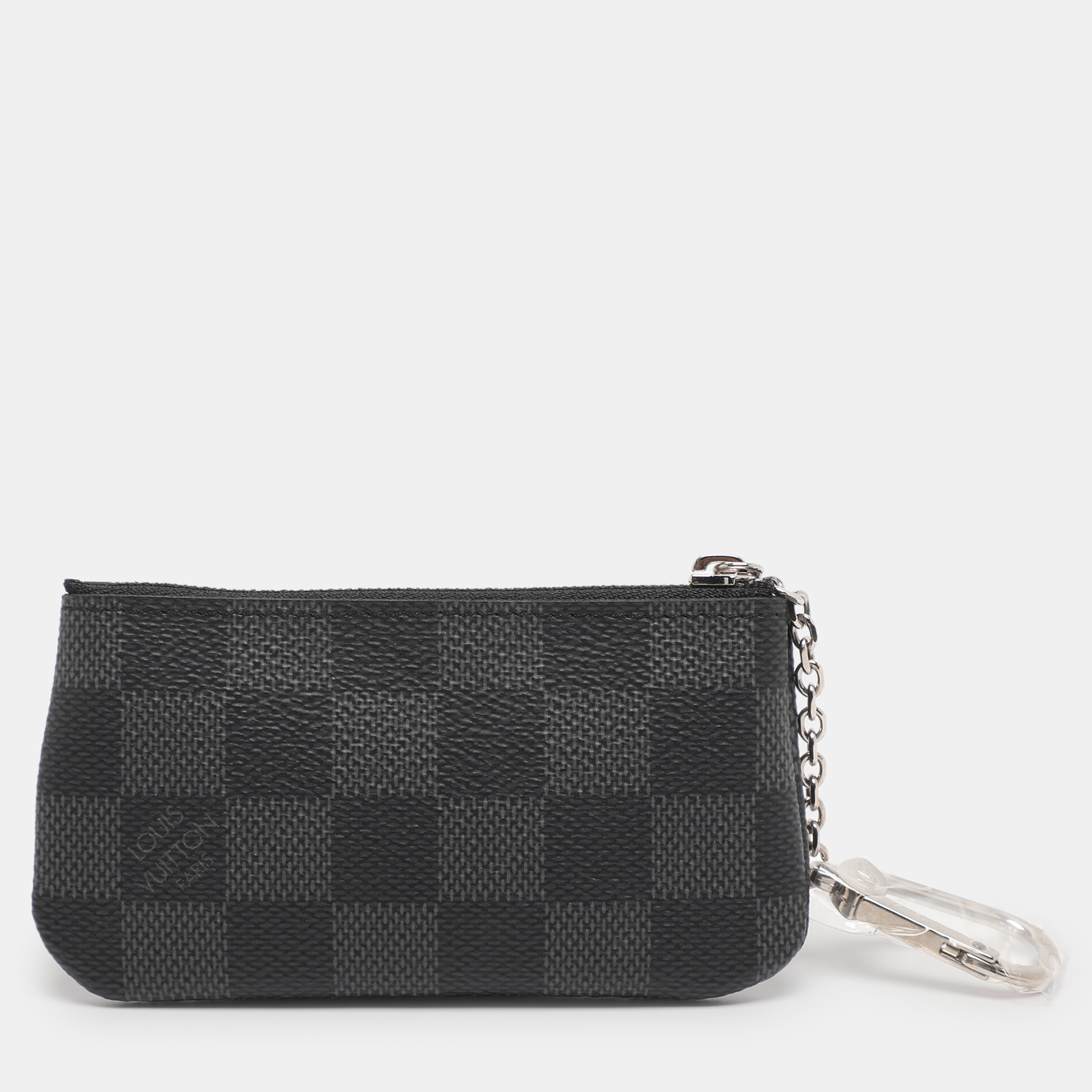 

Louis Vuitton Damier Graphite Canvas Key Pouch, Grey