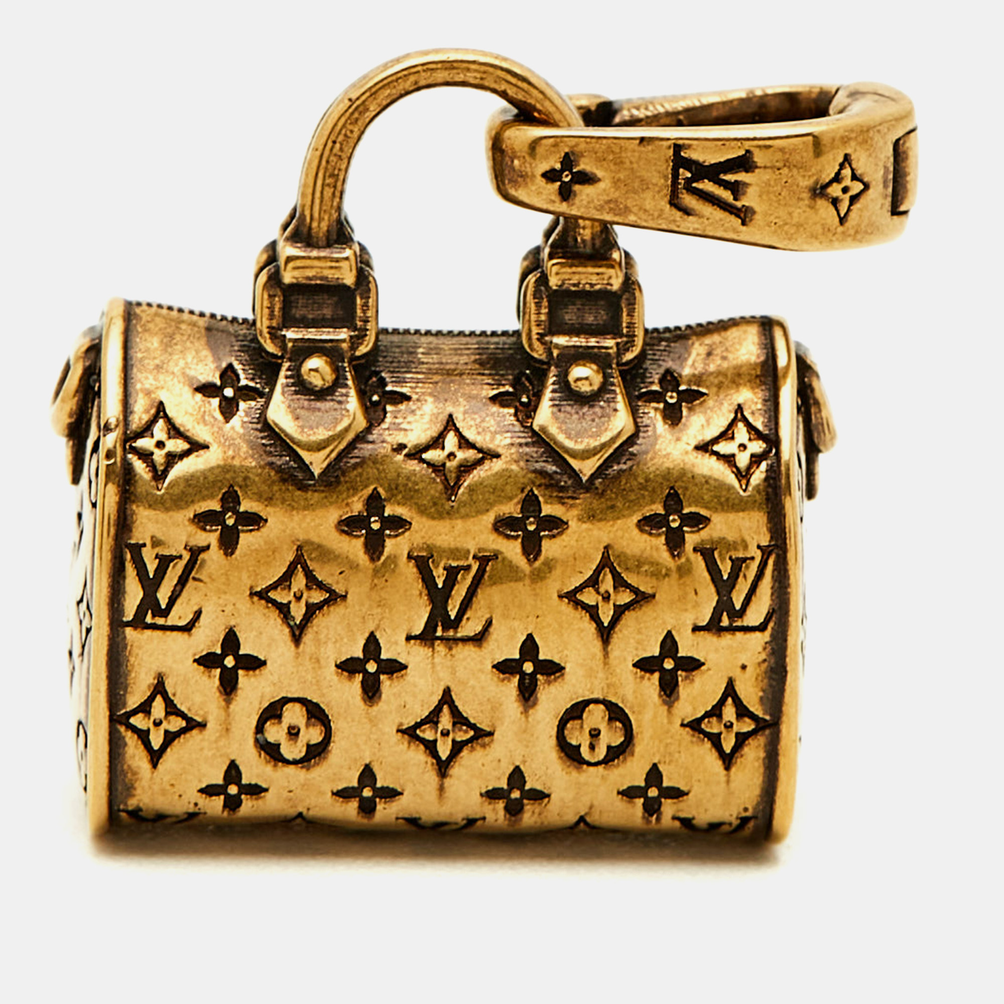 

Louis Vuitton LV Bag Gold Tone Charm