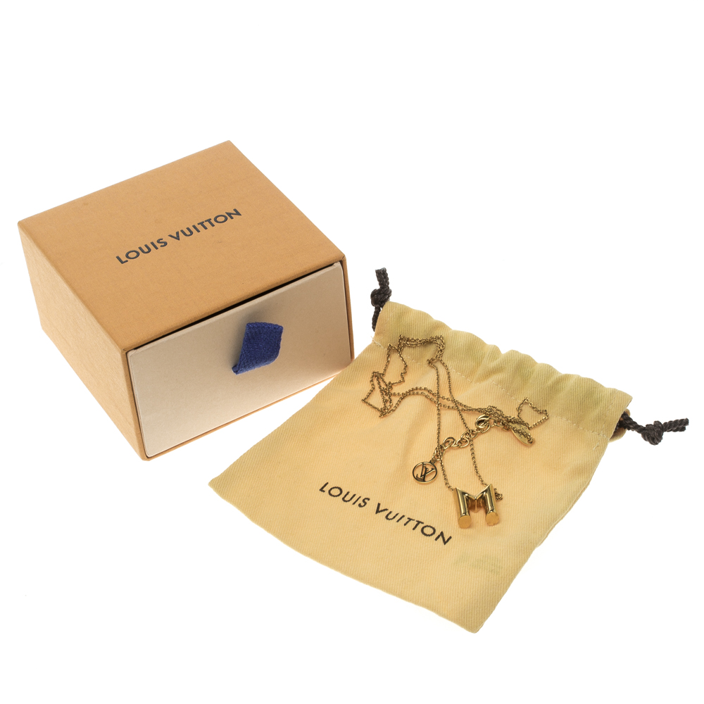 Louis Vuitton LV & ME Pendant Necklace Letter A - Gold-Tone Metal Pendant  Necklace, Necklaces - LOU559516