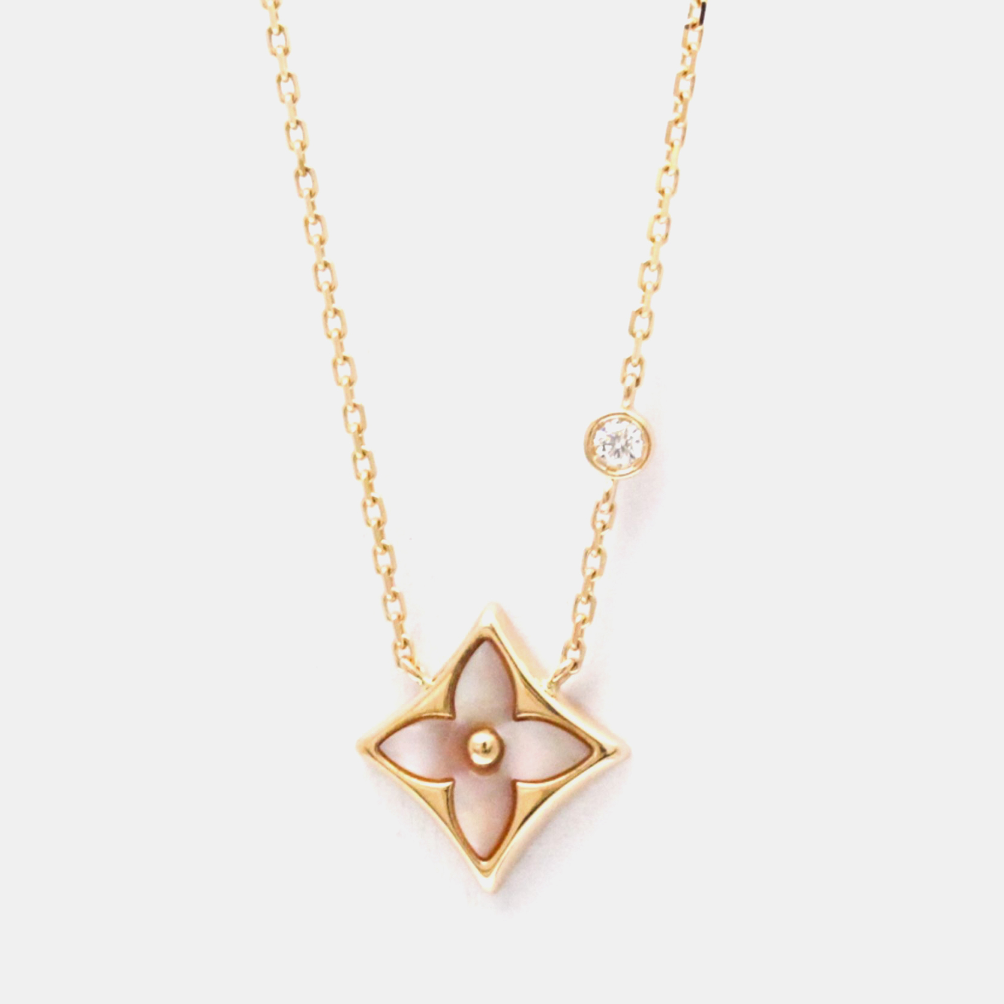 

Louis Vuitton Star Blossom With 18K Pink Gold Diamonds Shell Necklace