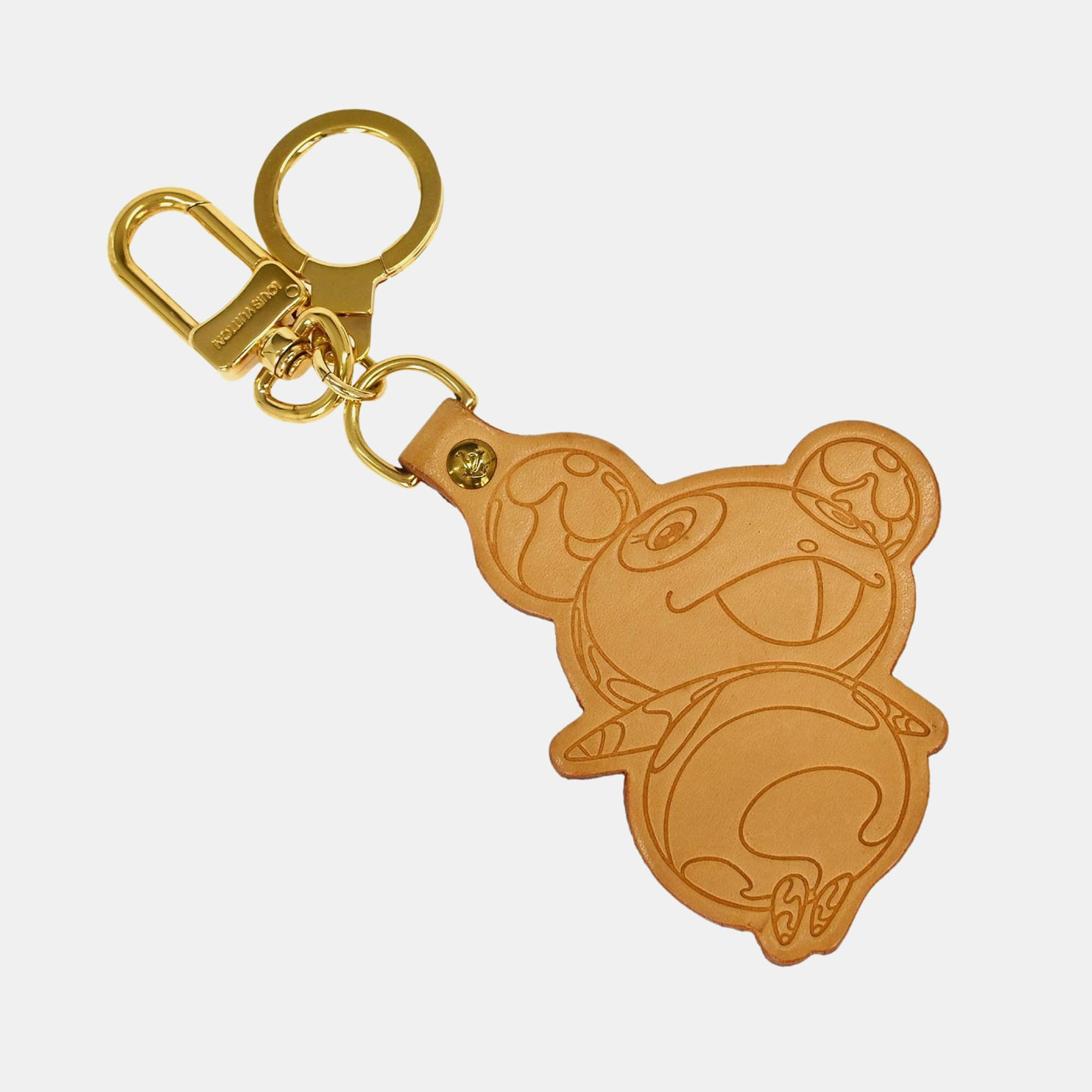 

Louis Vuitton Porte Cles Panda Key Holder Charm Small, Beige