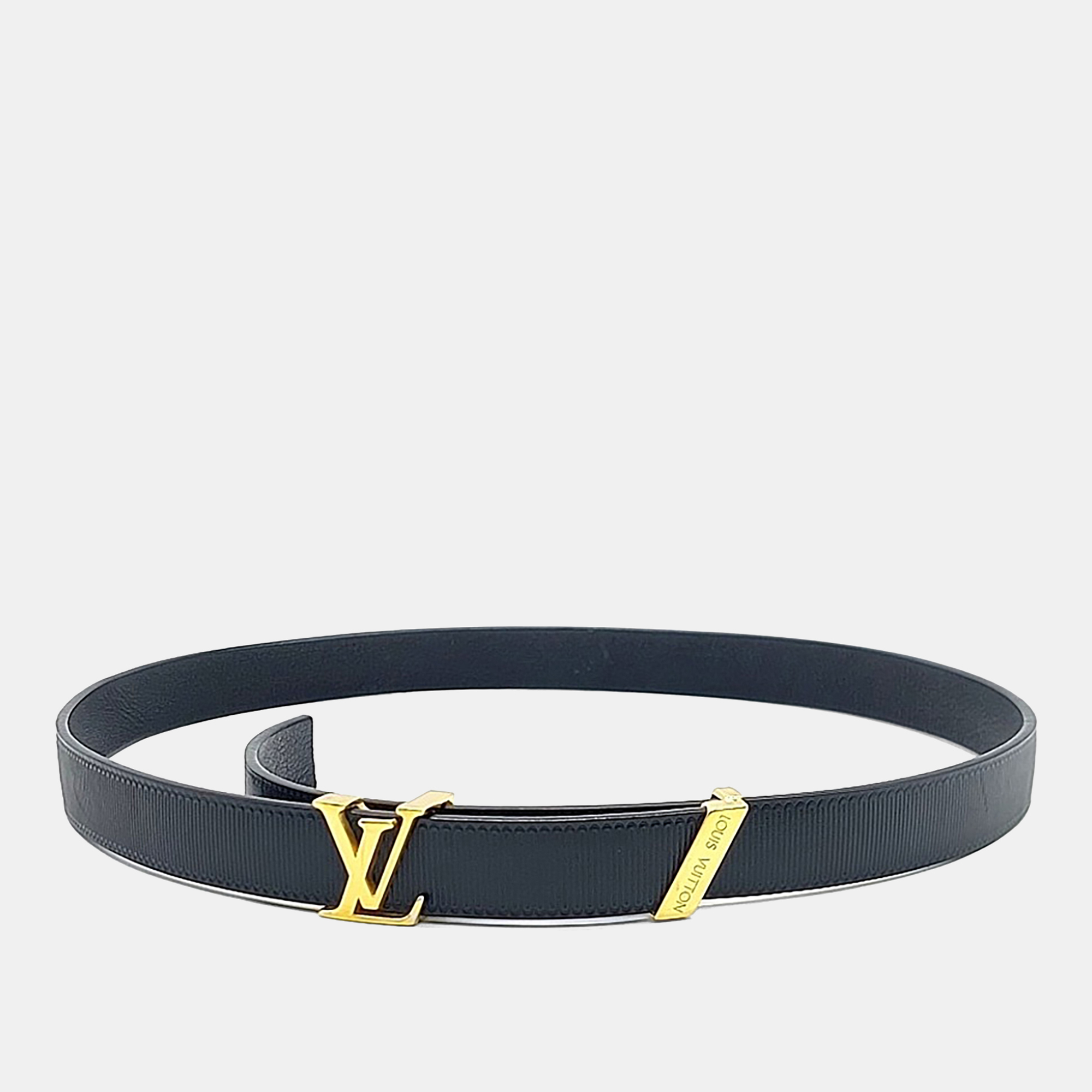 

Louis Vuitton LV Initiales Couture Belt, Black