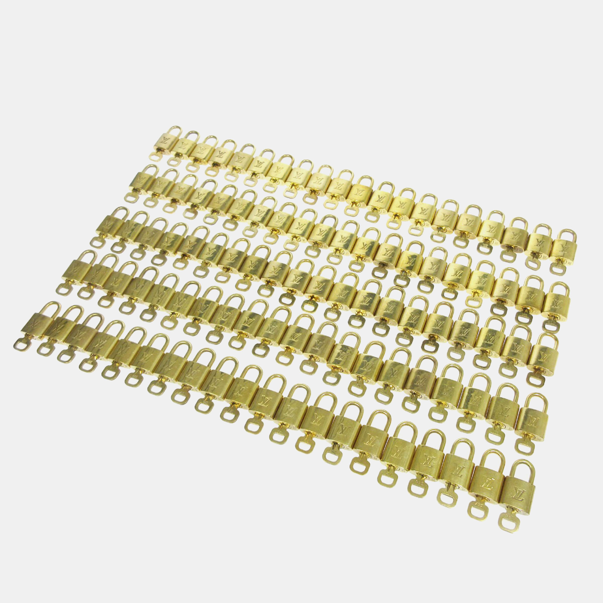 

Louis Vuitton Padlock & Key Bag Accessories Charm 100 Piece Set Gold