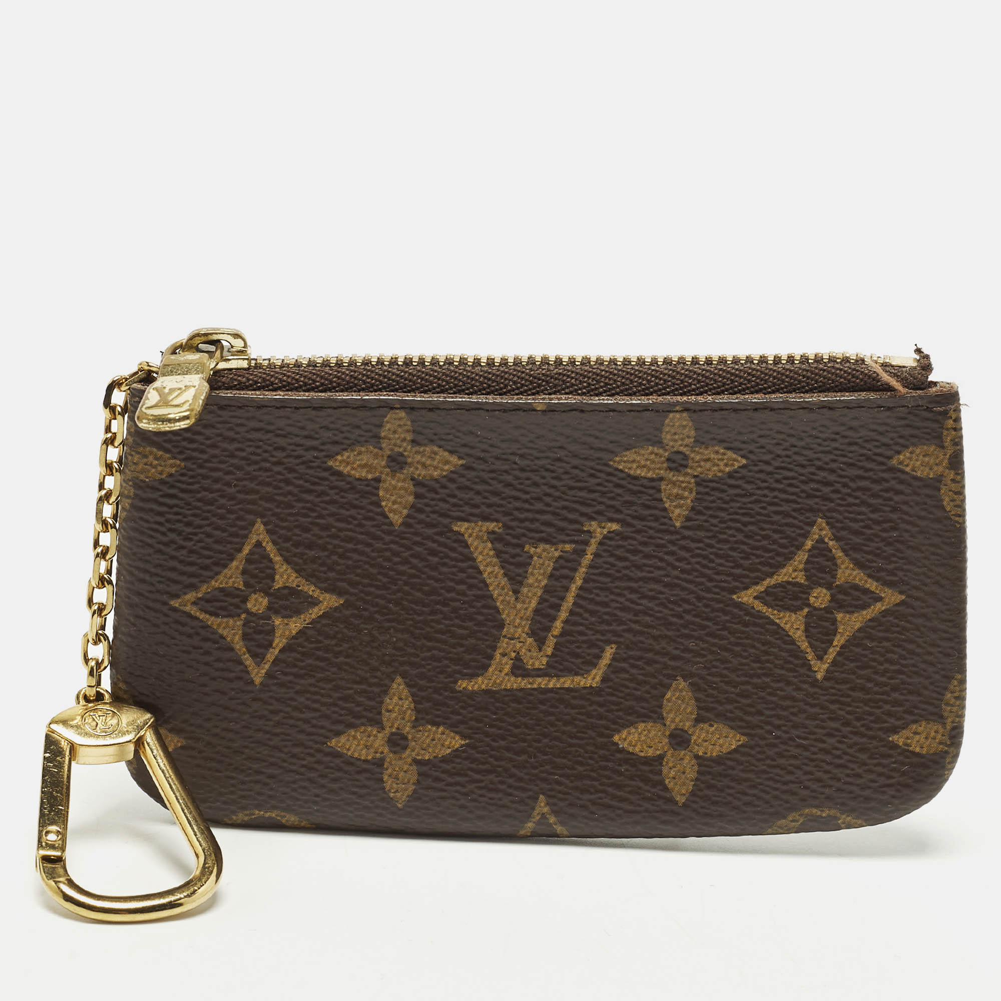 

Louis Vuitton Monogram Canvas Key Pouch, Brown