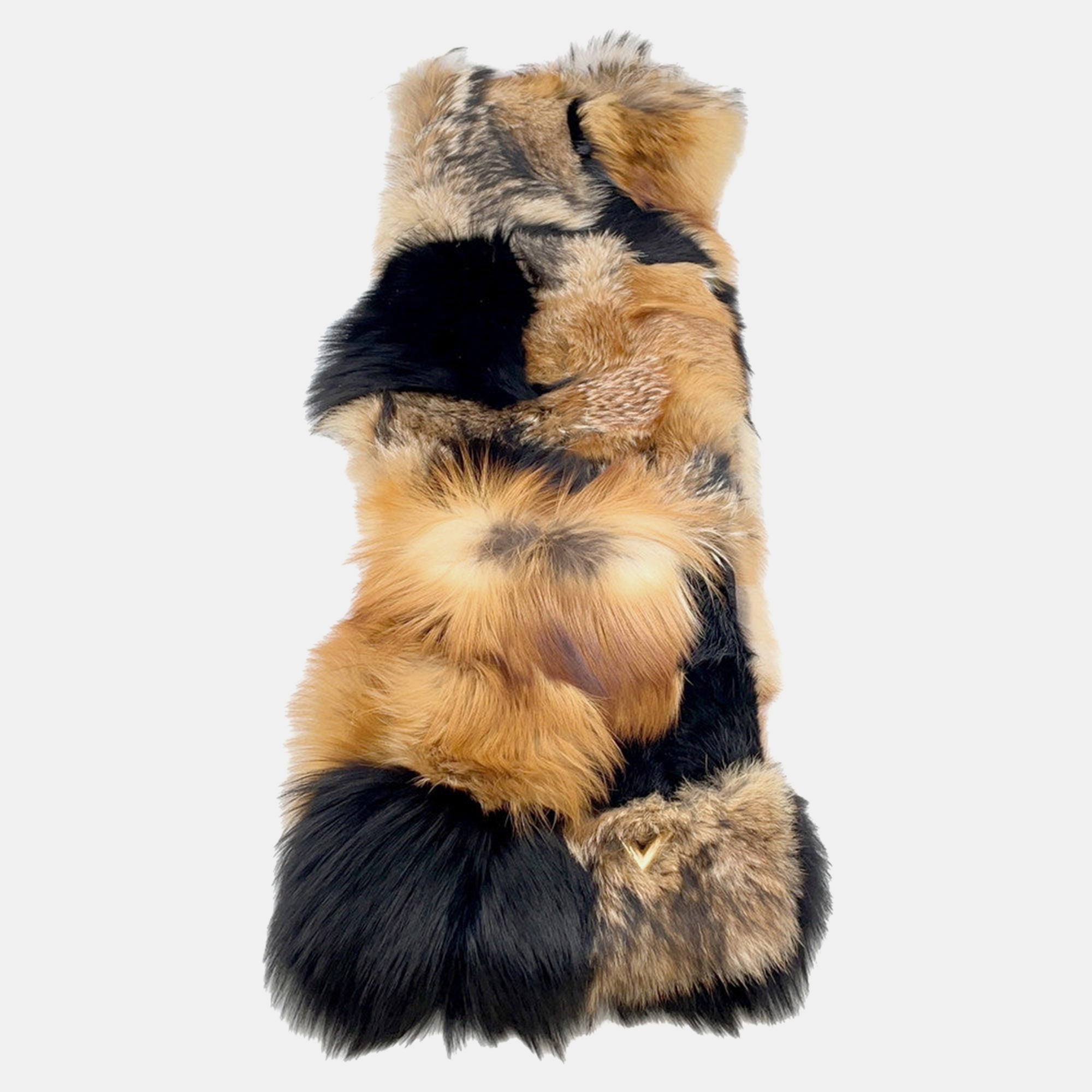 

Louis Vuitton Echarpe Fleur Essential Brown Fox Beaver Coyote