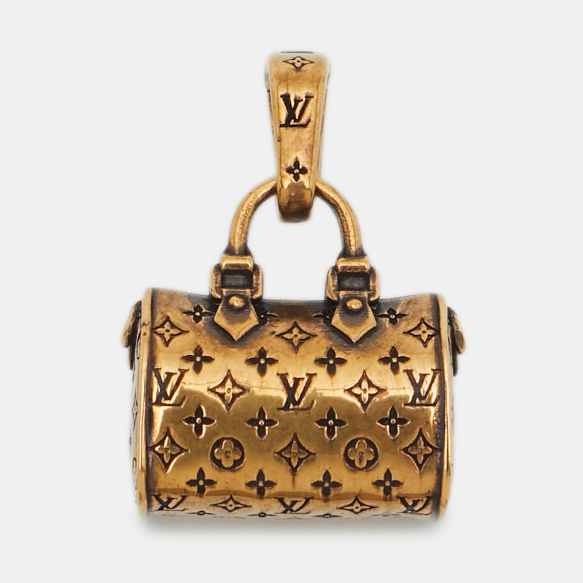 

Louis Vuitton LV Speedy Gold Tone Charm