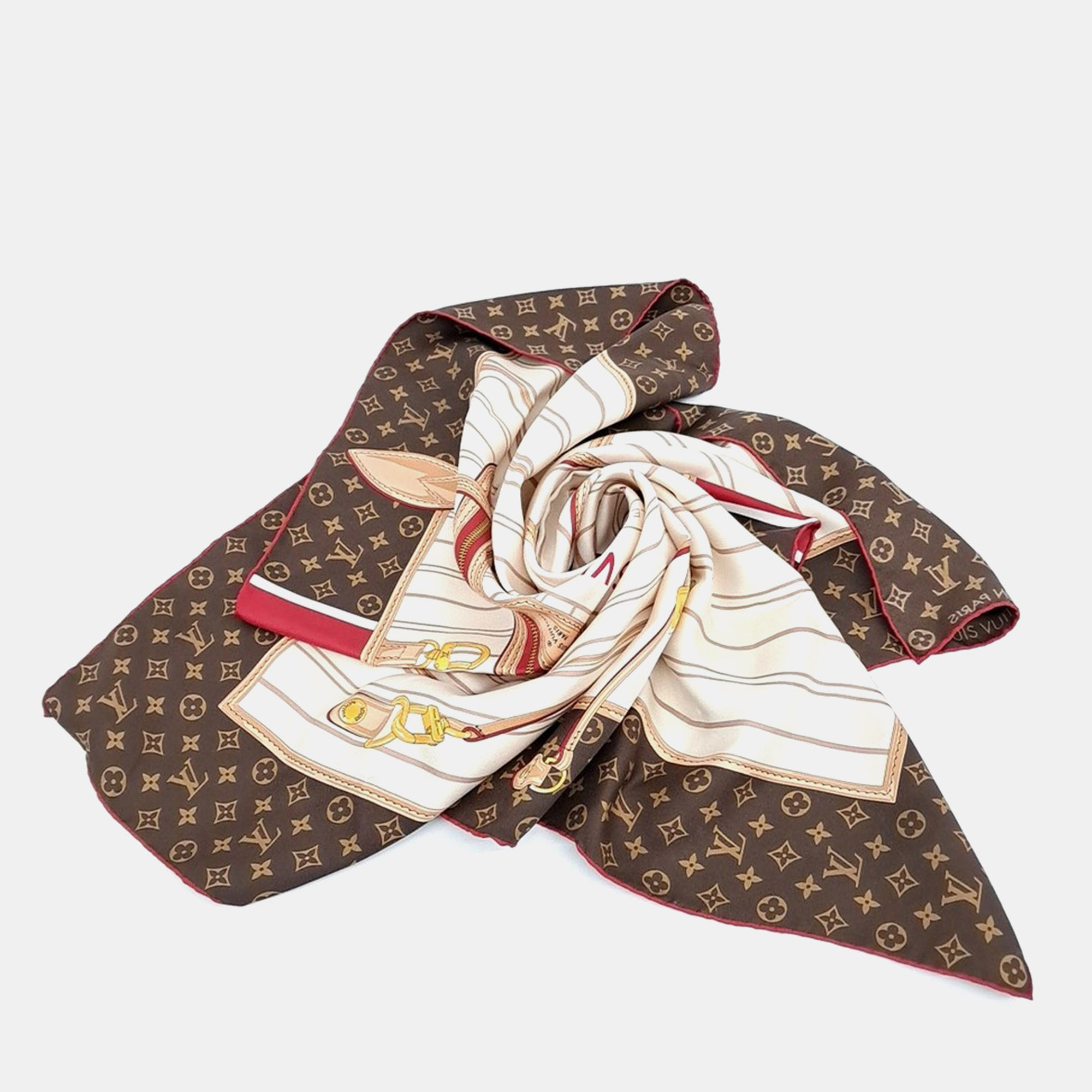 

Louis Vuitton Neverfull Silk Scarf, Multicolor