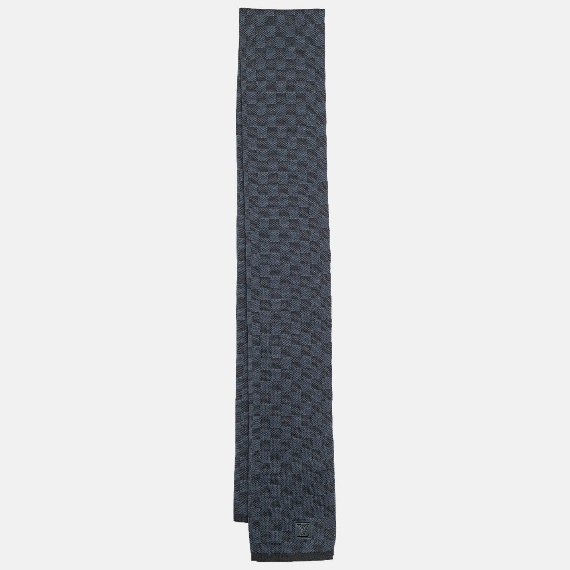 

Louis Vuitton Blue Damier Wool Scarf