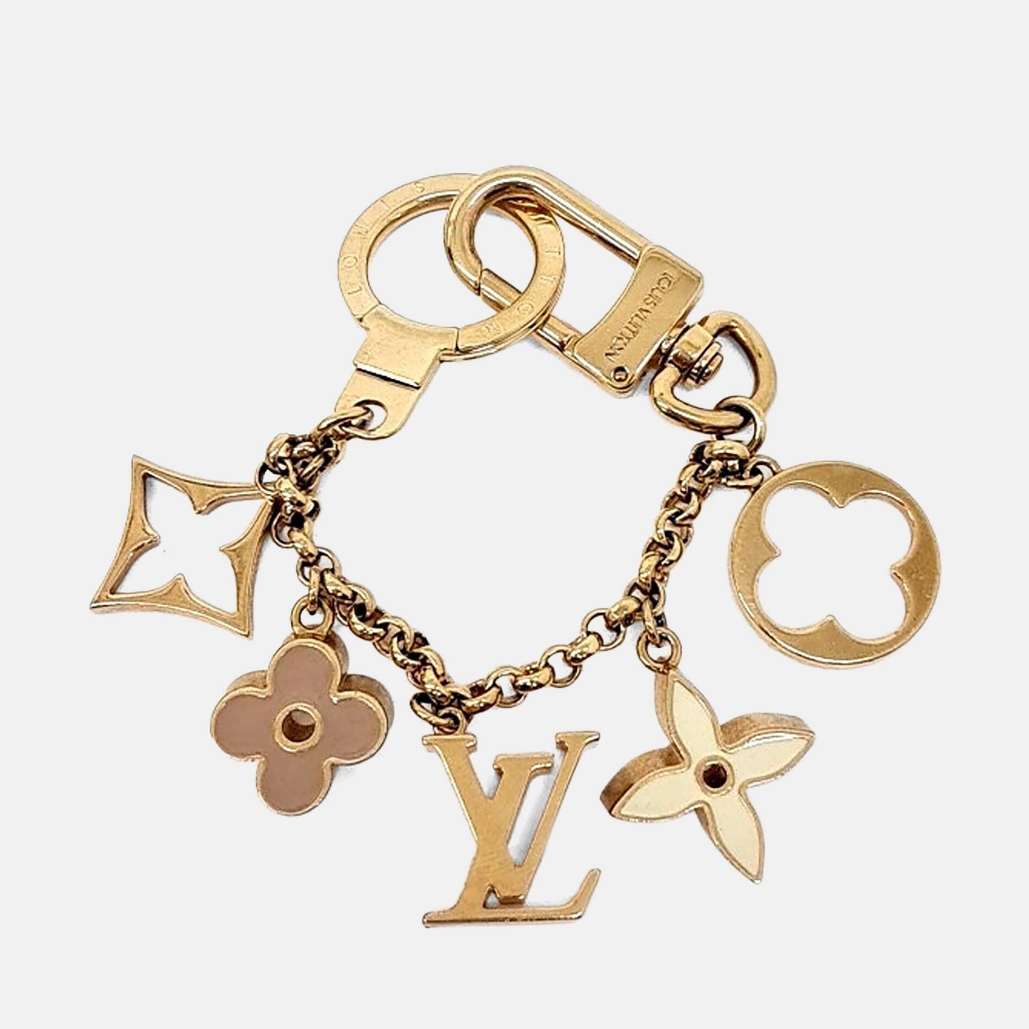

Louis Vuitton Fleur de Monogram Bag Charm, Gold