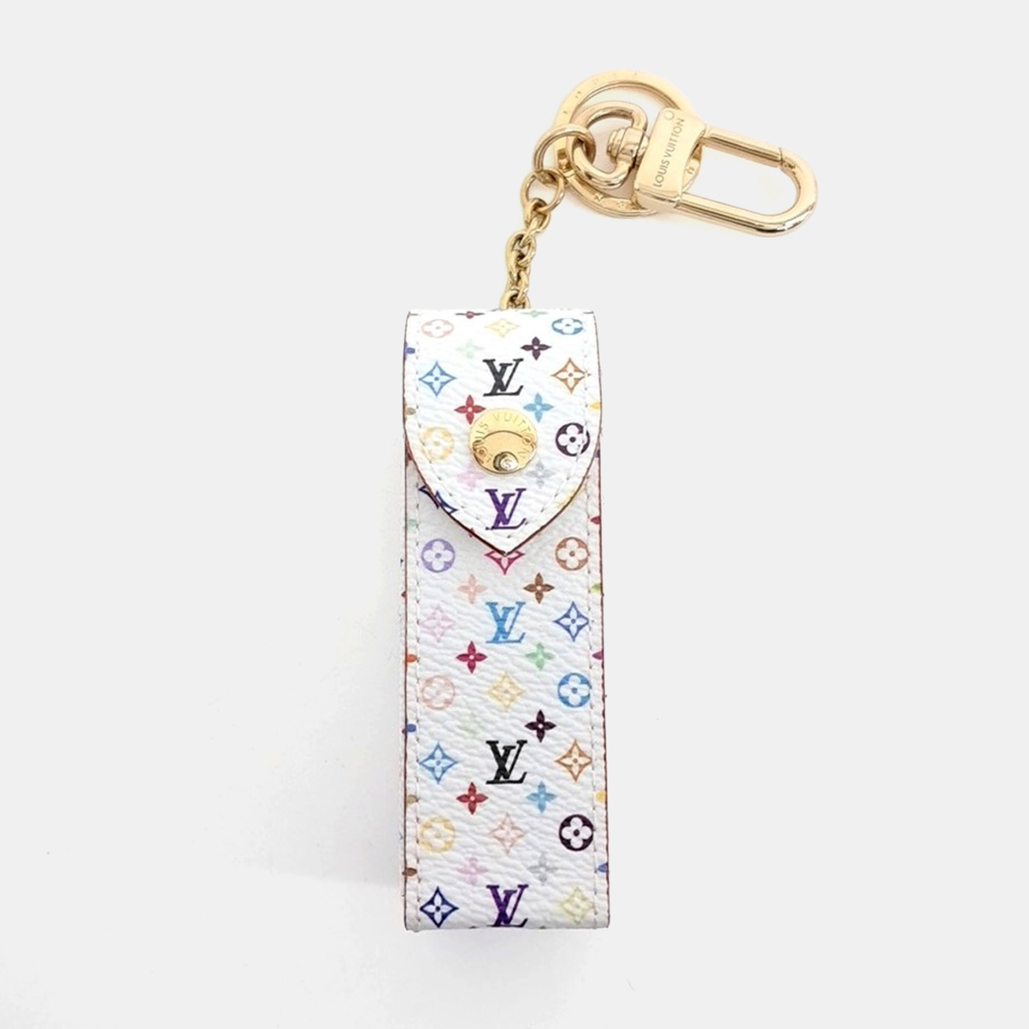 Pre-owned Louis Vuitton X Murakami Lipstick Case Bag Charm In Multi