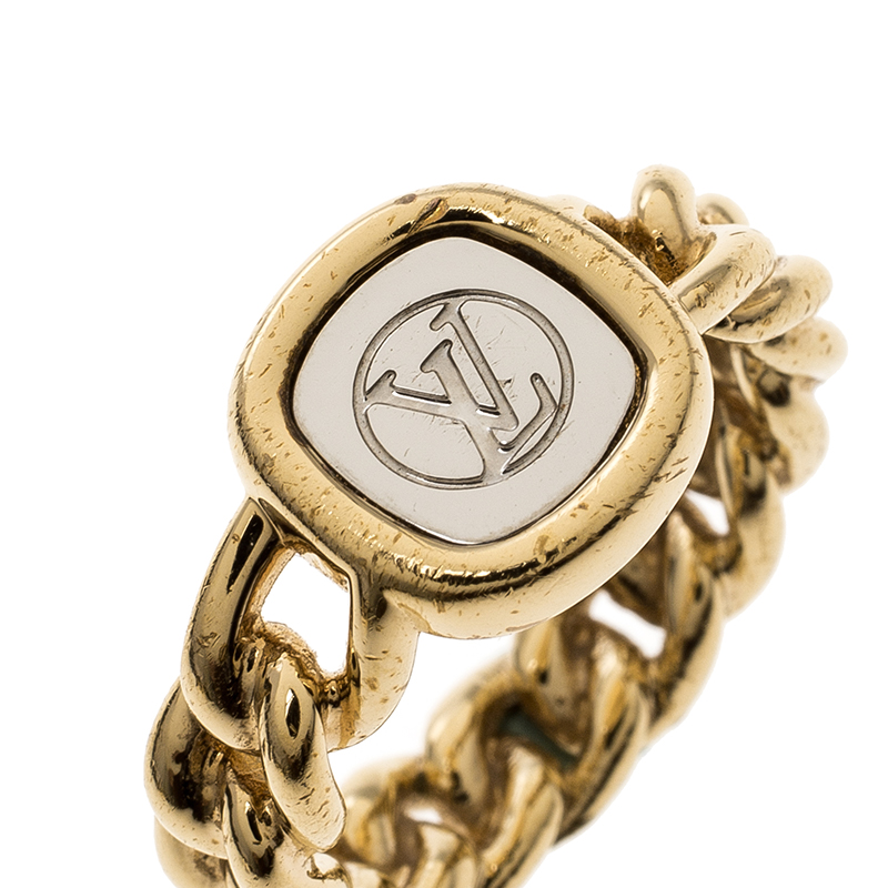 Ring Louis Vuitton Gold size 54 MM in Plastic - 31649922