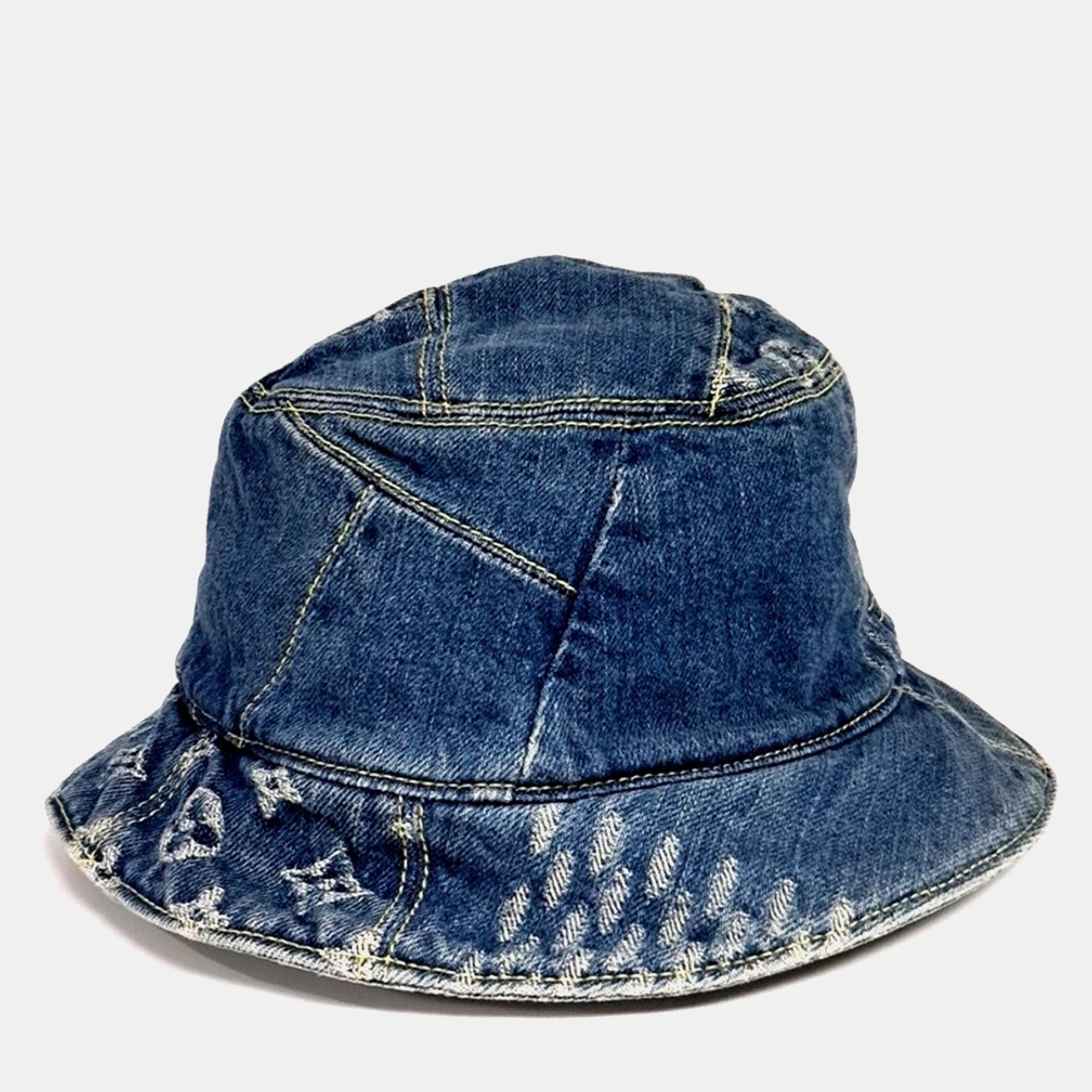 

Louis Vuitton x Nigo Denim Bucket Hat, Blue
