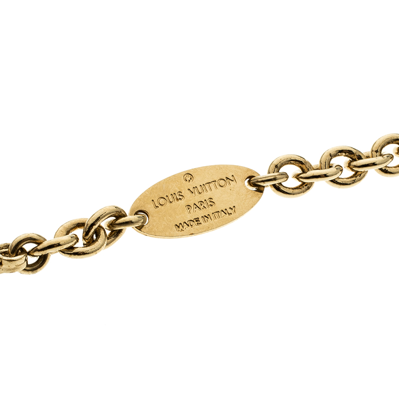 Louis Vuitton Gold Gamble Necklace – The Closet