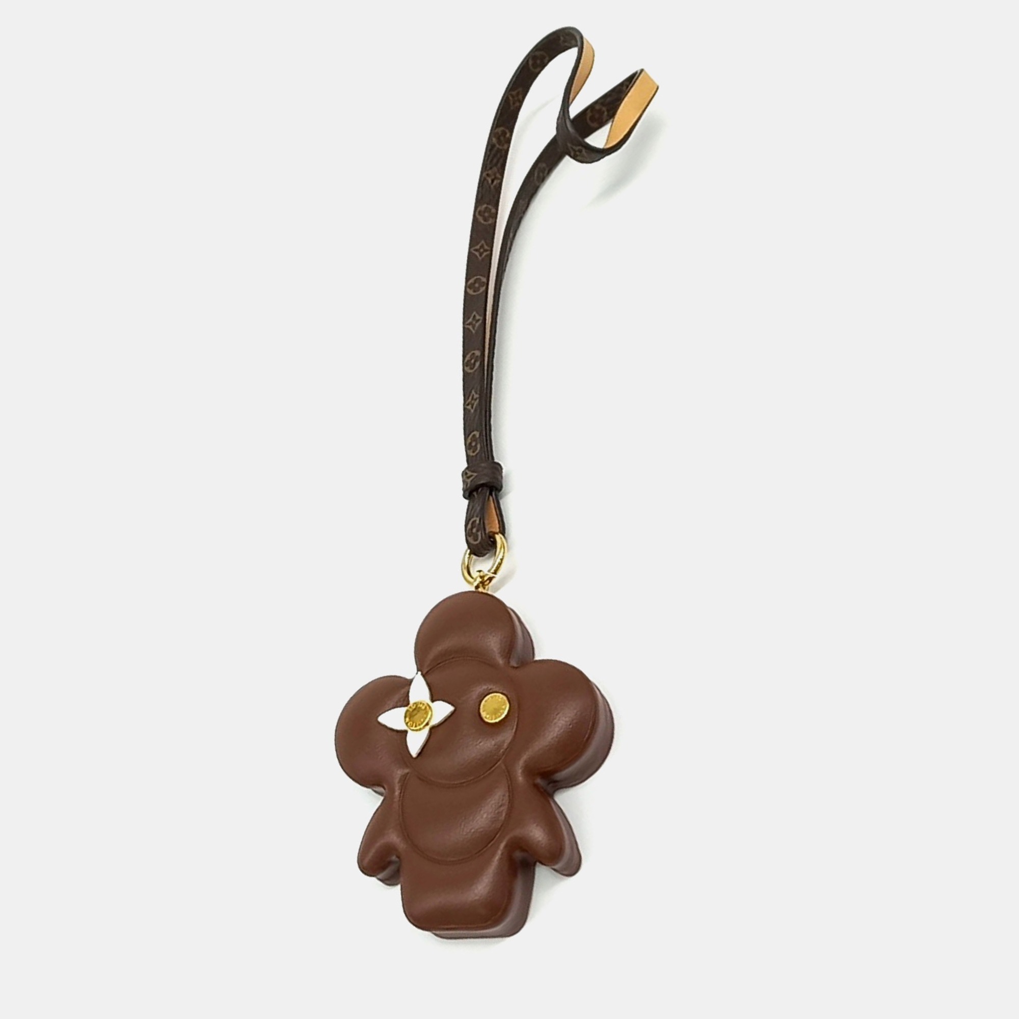 

Louis Vuitton Vivienne Brown Leather Bag Charm GHW