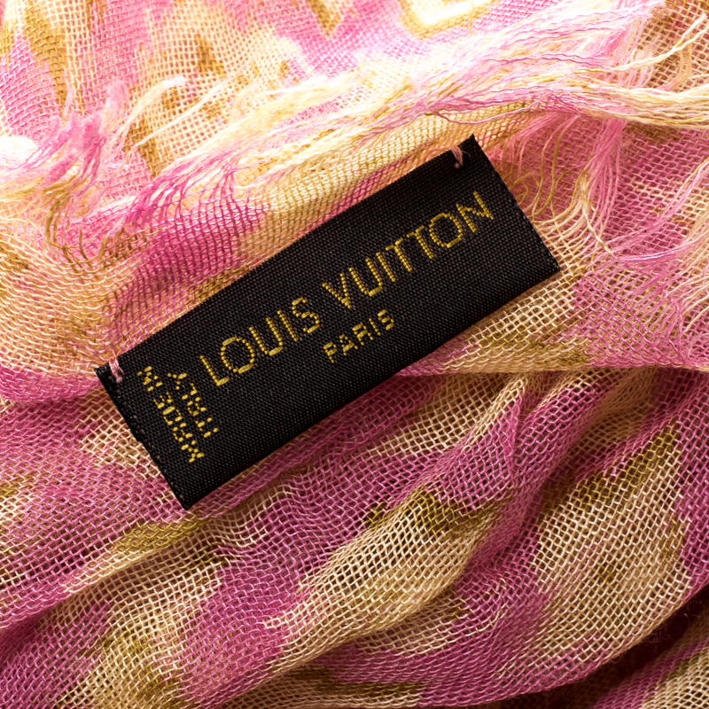 Louis Vuitton Fuchsia and Purple Cashmere/Silk Stephen Sprouse Leopard  Stole Scarf - Yoogi's Closet