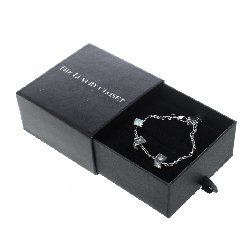 Used] Louis Vuitton LOUIS VUITTON Bracelet Bangle Jewelery Black Silvery  Metal ref.497161 - Joli Closet