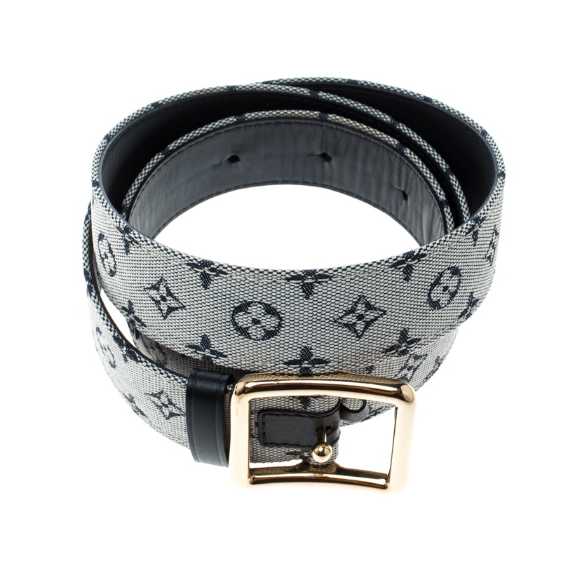 Louis Vuitton Encre Monogram Mini Lin Belt 90 CM Louis Vuitton