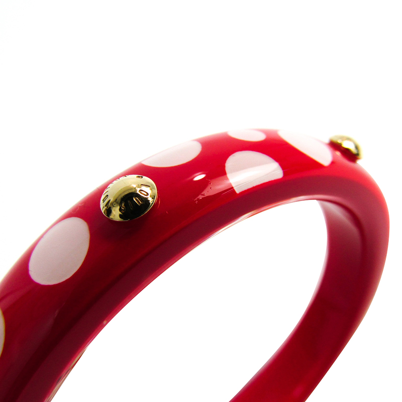 

Louis Vuitton Red Dots Infinity Limited Edition Yayoi Kusama Bangle Bracelet Size