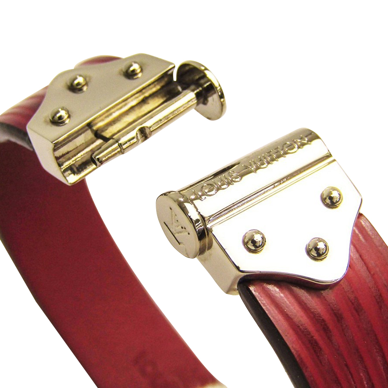 

Louis Vuitton Fuchsia Epi Leather Spirit Bracelet, Red