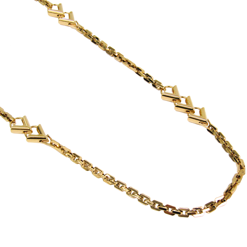 

Louis Vuitton Gold Tone Sautoir Necklace