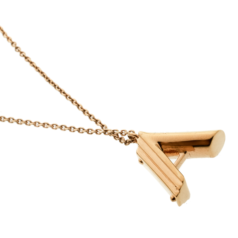 Louis Vuitton Goldtone Metal LV and Me Letter J Necklace - Yoogi's