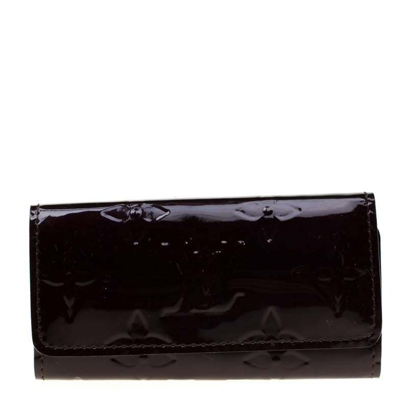 Pre Owned محفظة مفاتيح لوي فيتون فيرنيه أمارانت مونوغرامي 4 حلقات 