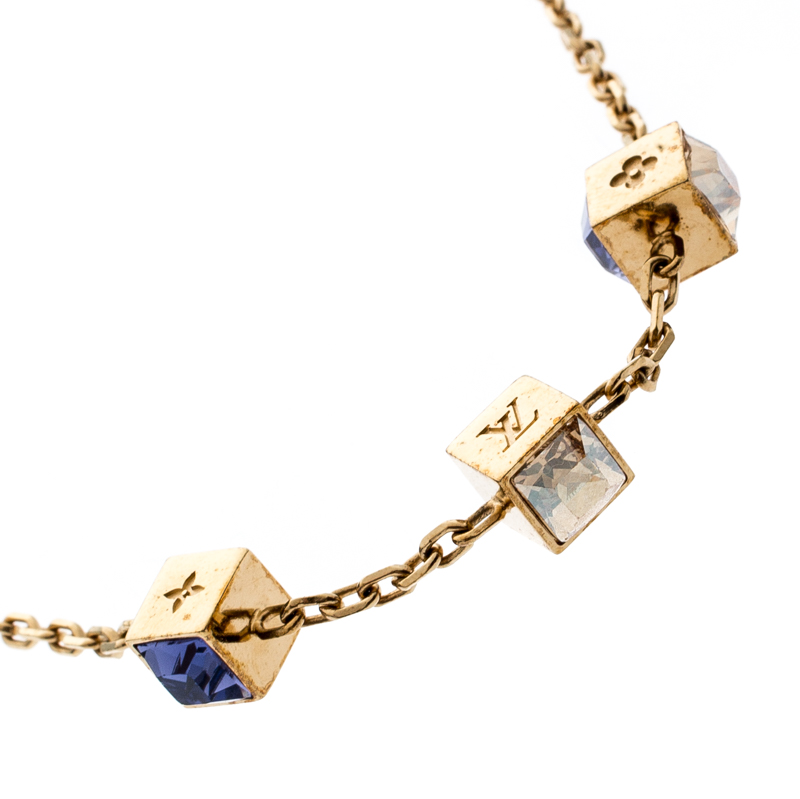 Louis Vuitton – Swarovski Crystal Gamble Necklace – Queen Station