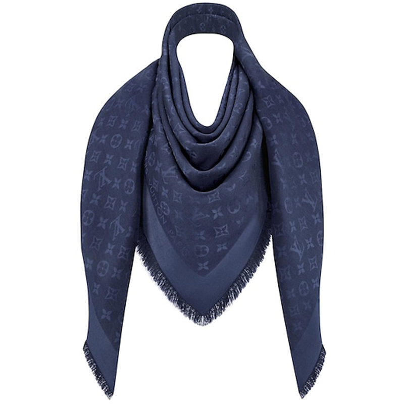 lv scarf blue