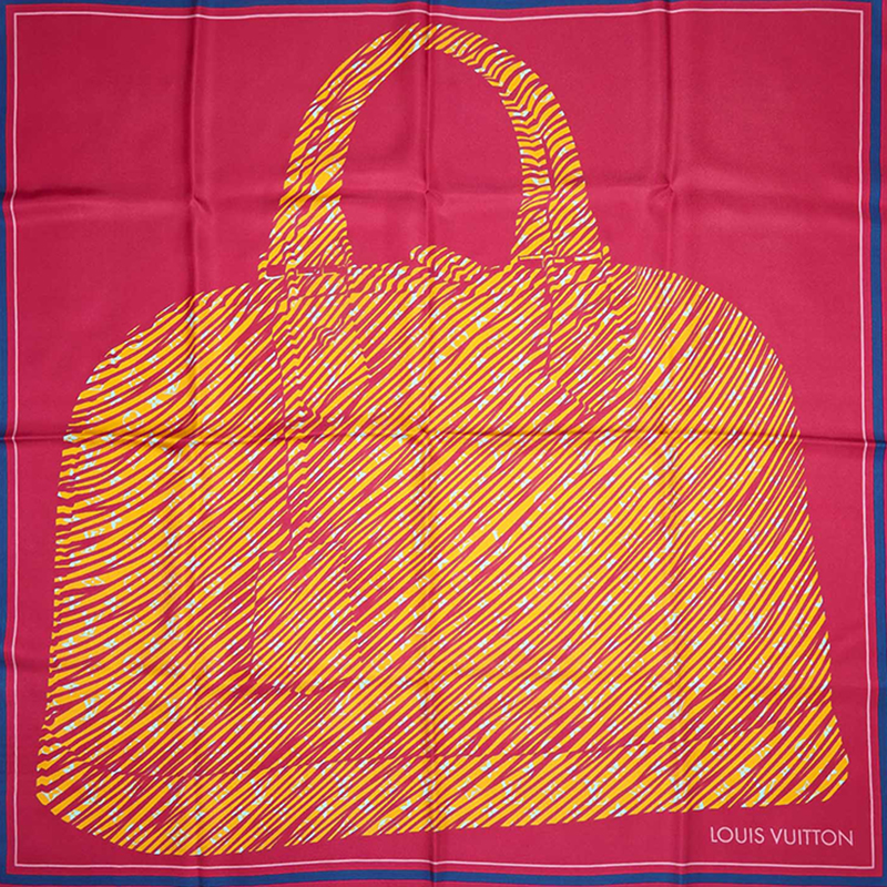 

Louis Vuitton Pink Printed Silk Scarf, Multicolor