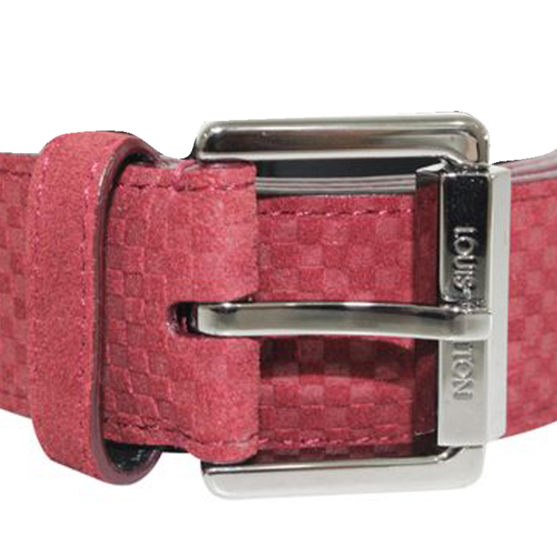 

Louis Vuitton Red Leather Belt