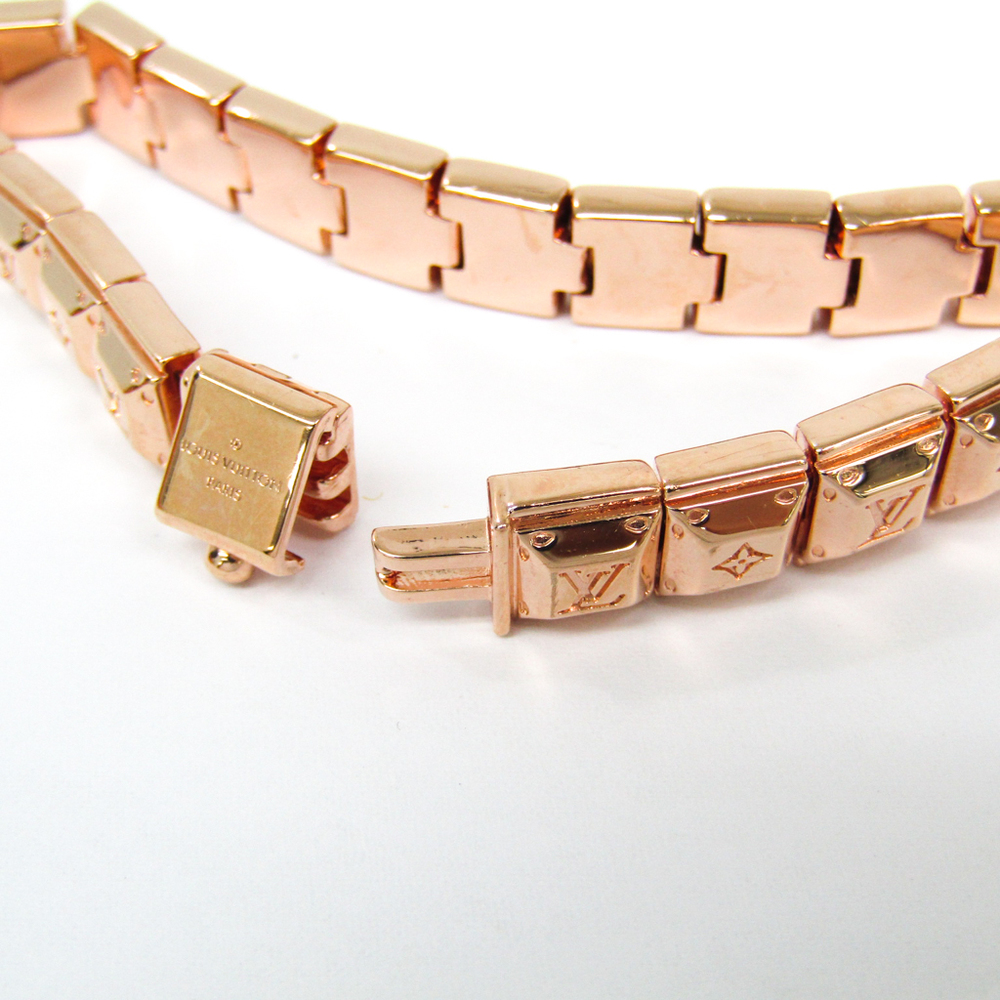 Louis Vuitton Gold-tone Nanogram Chain Bracelet M64704 Women T1860