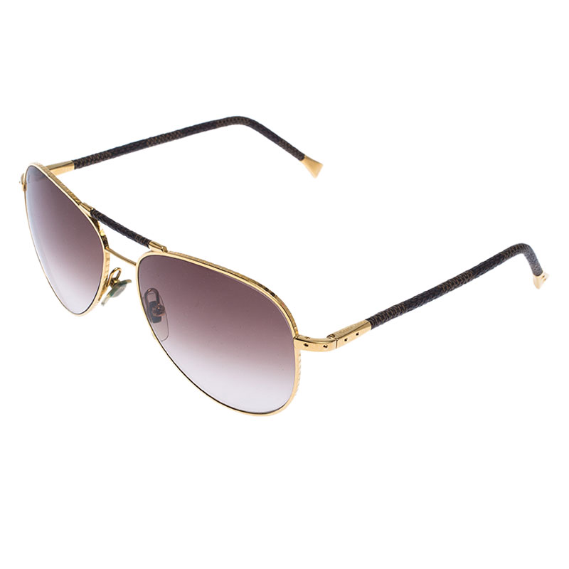 Sunglasses Louis Vuitton Brown in Plastic - 33157512