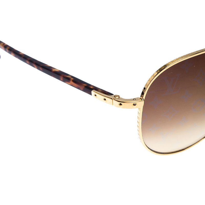 Louis Vuitton Teardrop Conspiration Pilot Sunglasses 58/15 Z0164U